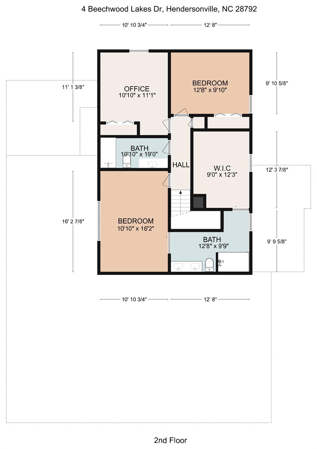 Upper Level - note the WIC used to be a bedroom and could return to same. - 4 Beechwood Lakes Drive, Hendersonville
