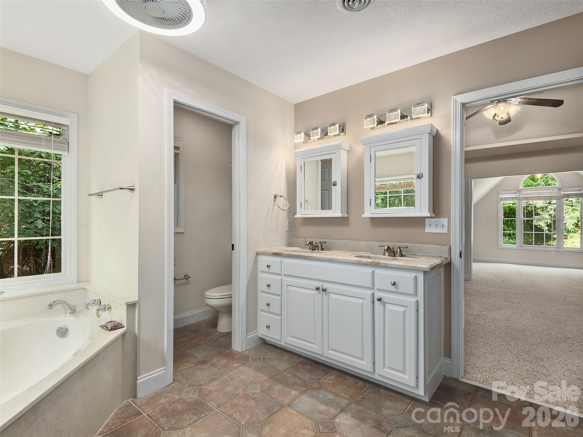 Primary bath with double vanity - 48 Smokemont Drive, Arden