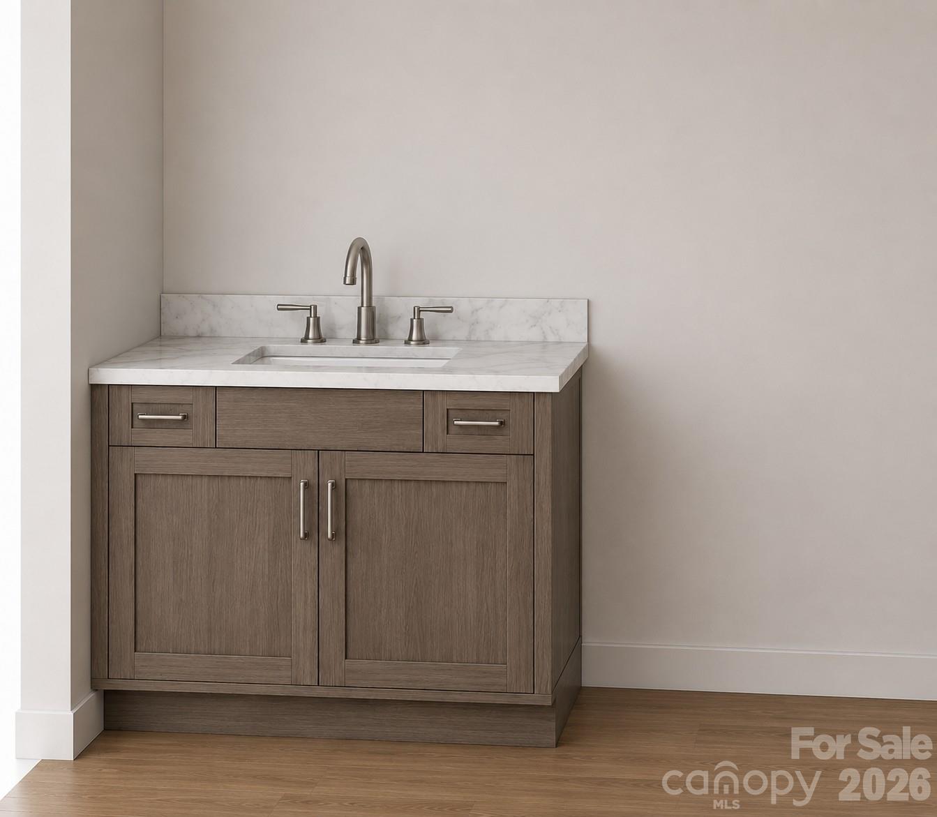 1/2 bath cabinets rendering - 1895 Knolls Drive, Newton