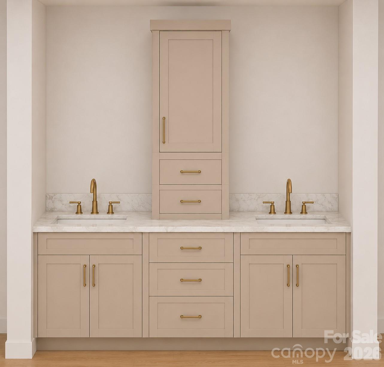 Primary bath cabinet design photo - - 1895 Knolls Drive, Newton