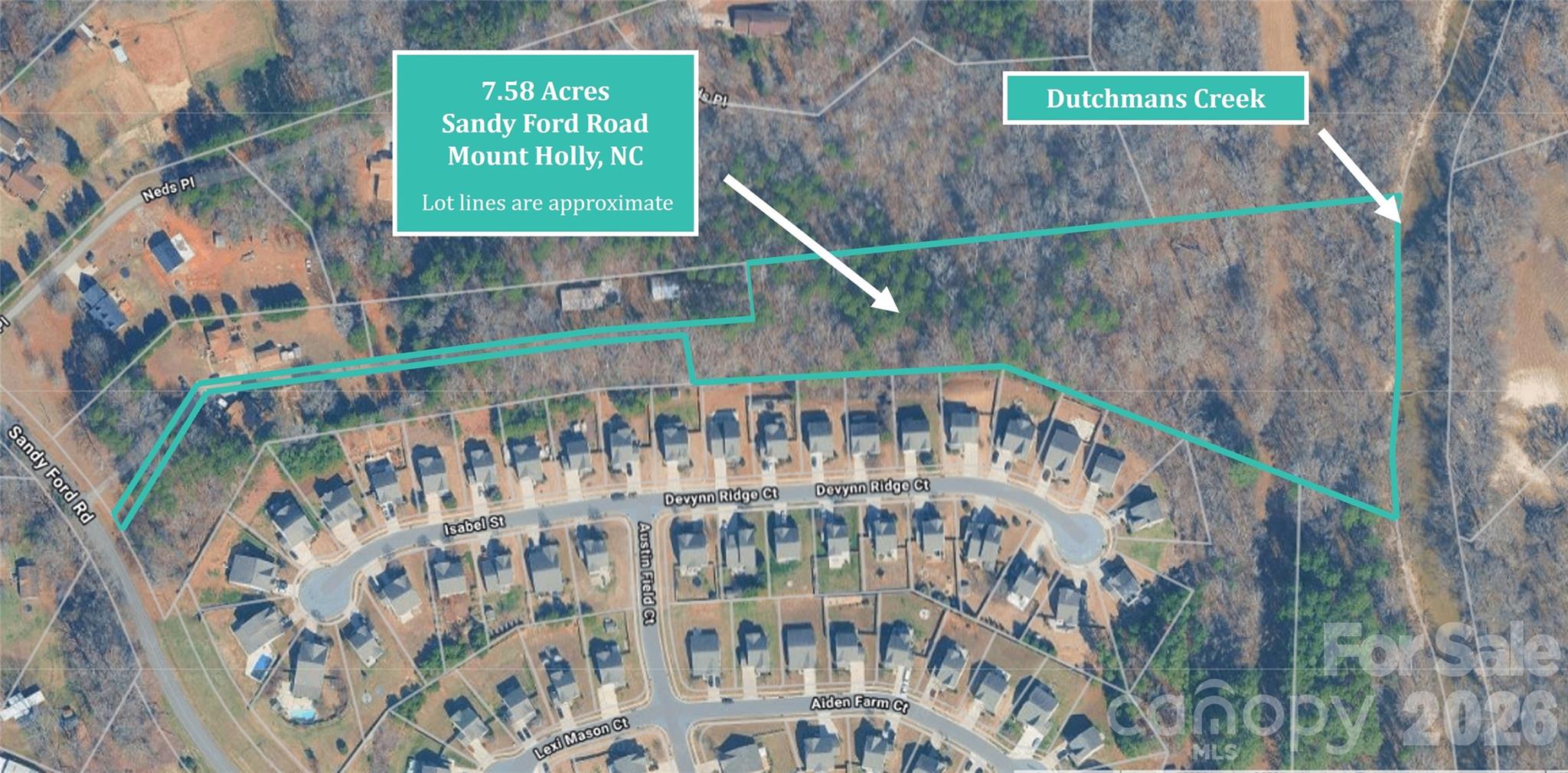 Acreage at 0000 Sandy Ford Road, Mount Holly, photo 2 of 12