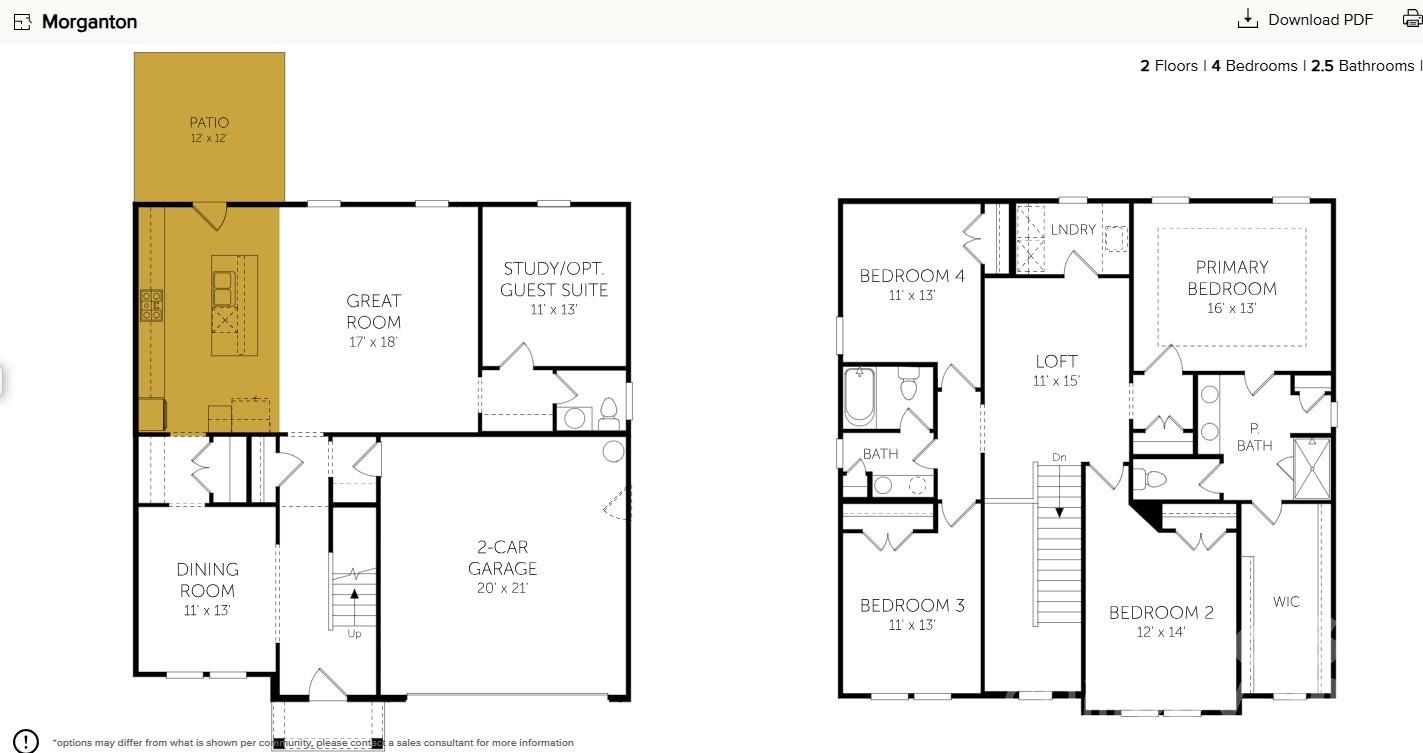 Representational photoStructural options added are a covered patio, gourmet kitchen & tray ceiling in primary bedroom. - 5081 Puddle Pond Road, Indian Trail