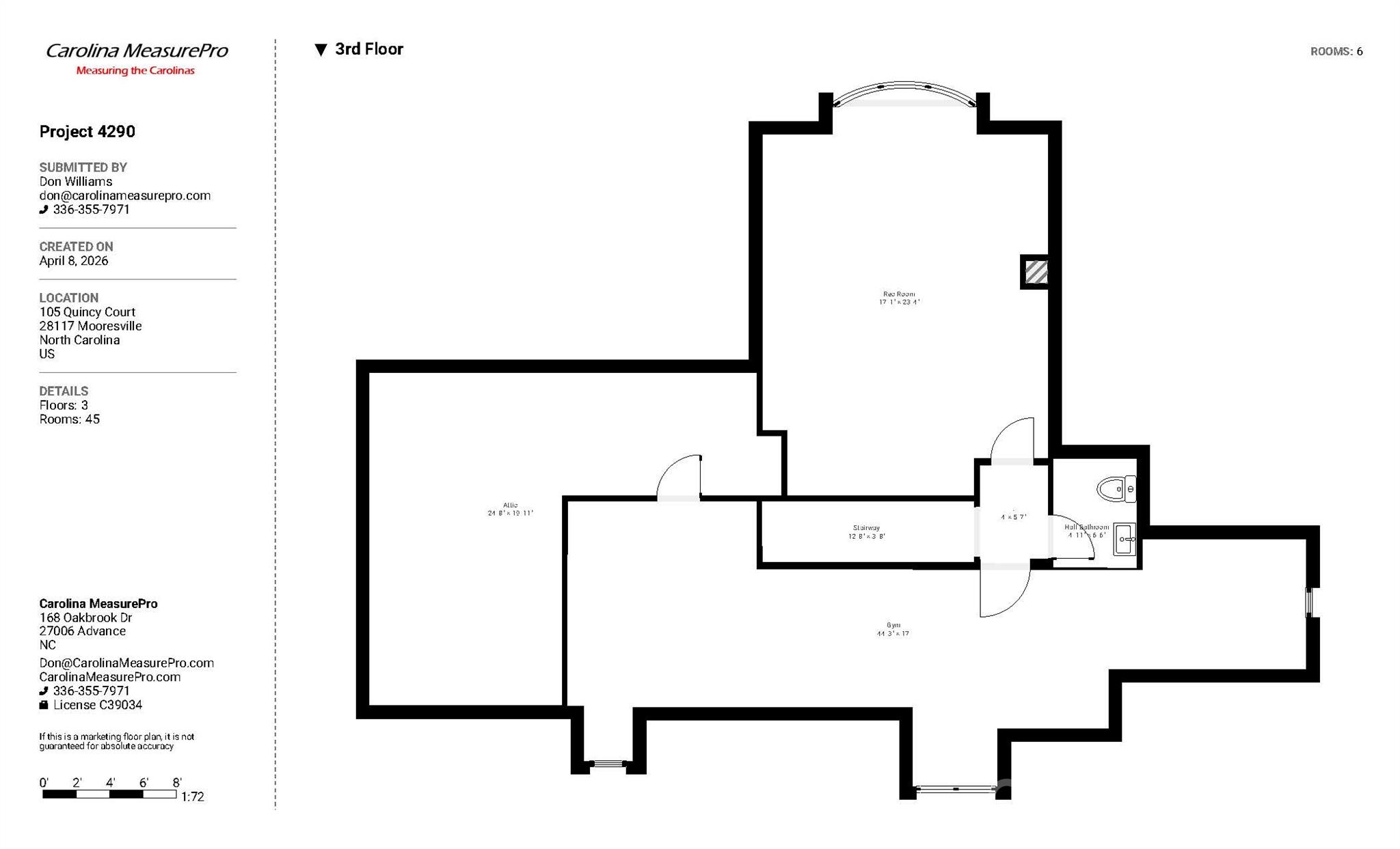 Third Level - 105 Quincy Court, Mooresville