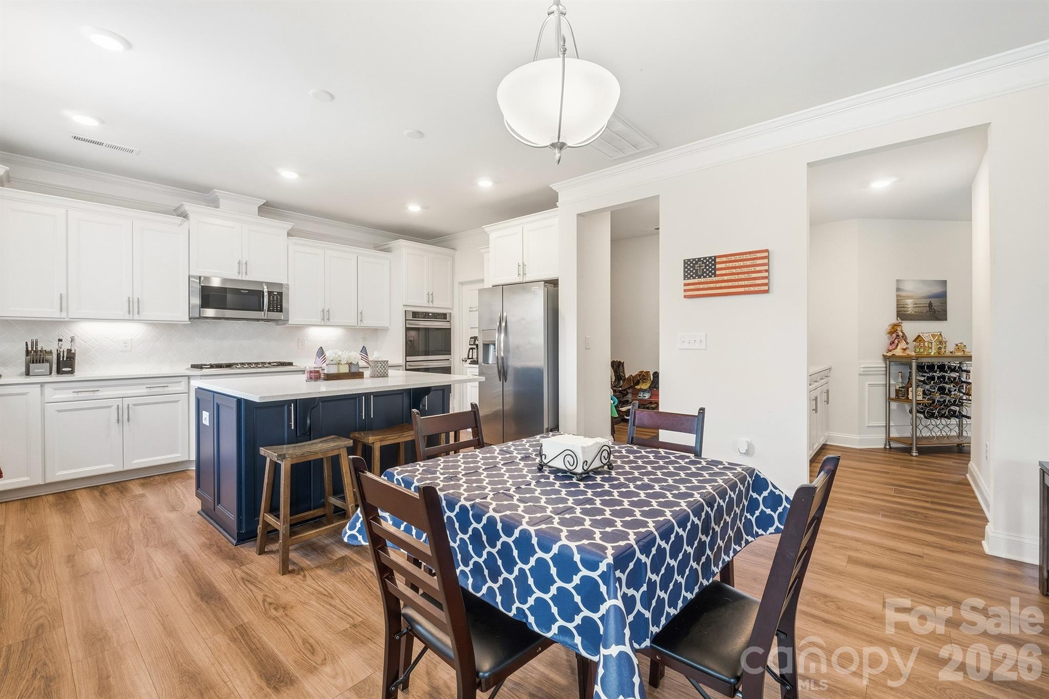Breakfast Nook, Kitchen with Island - 282 Bouchard Drive, Waxhaw