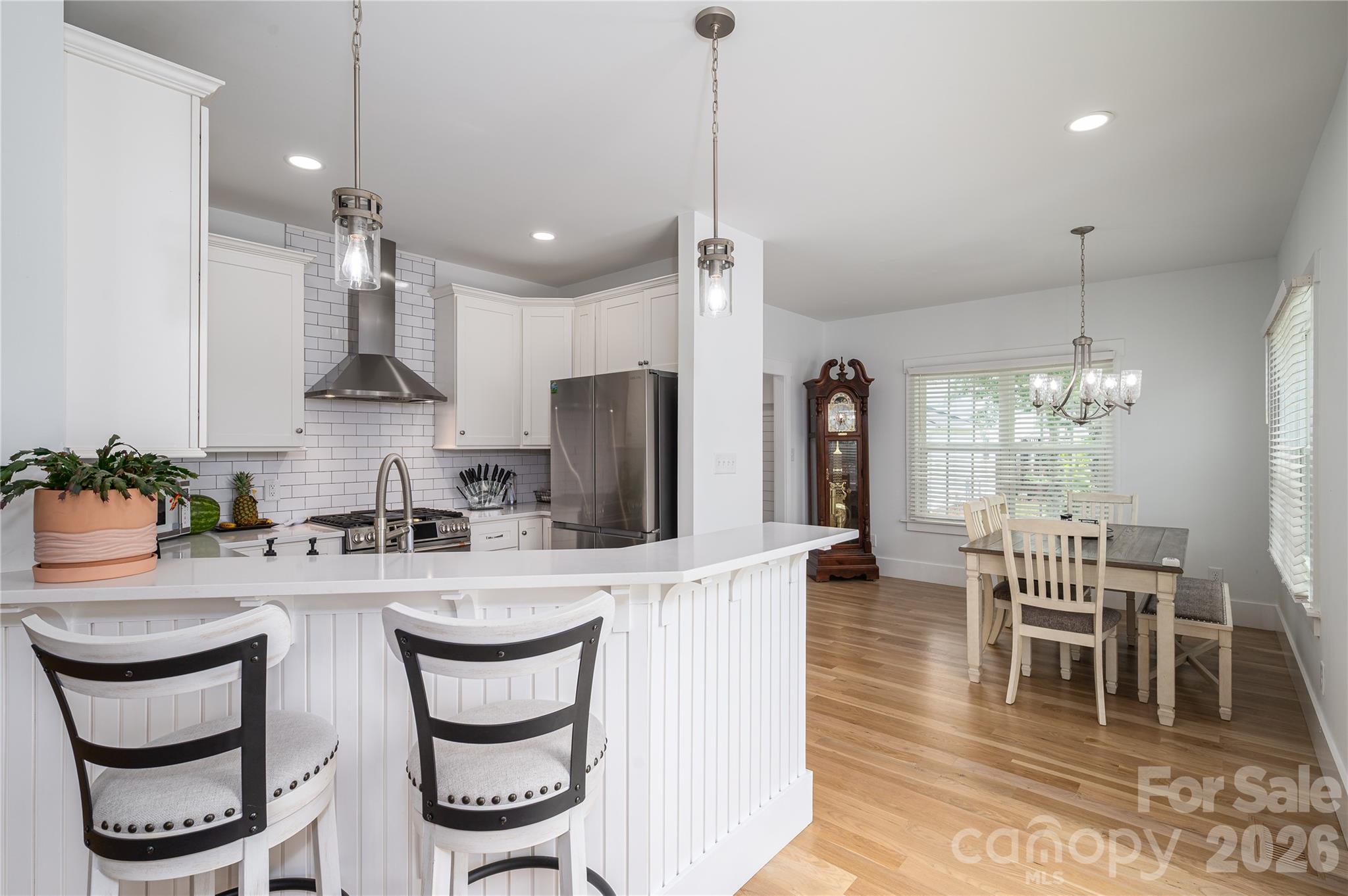 Kitchen open to dining area - 2725 Eagle Drive, Lincolnton
