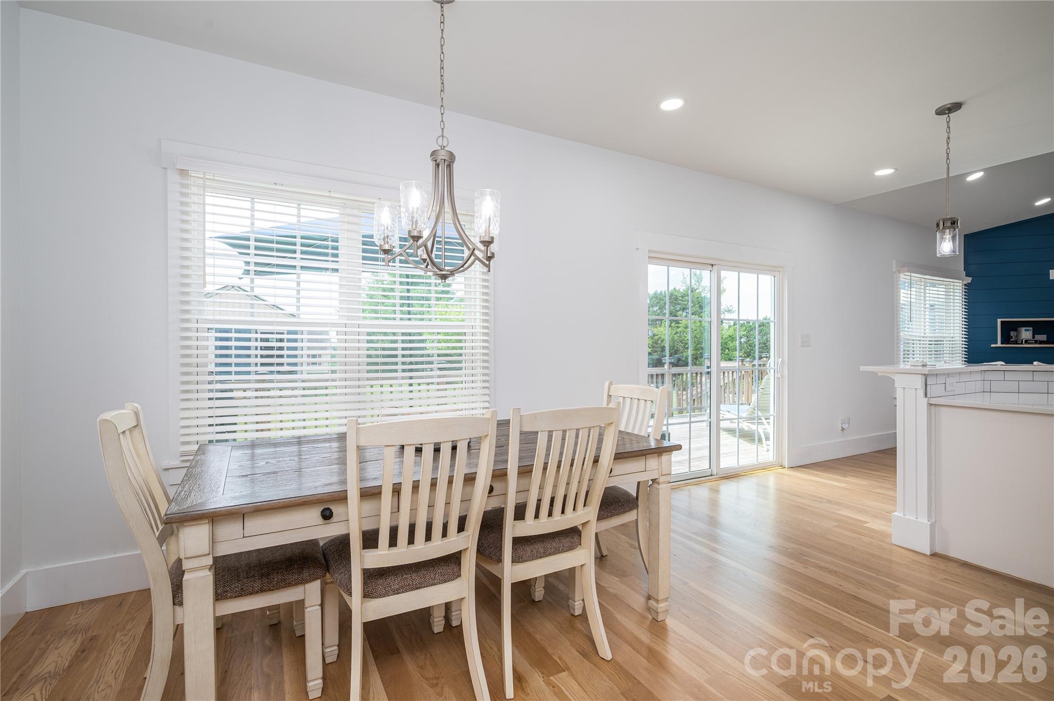 Dining area with easy access to back deck - 2725 Eagle Drive, Lincolnton