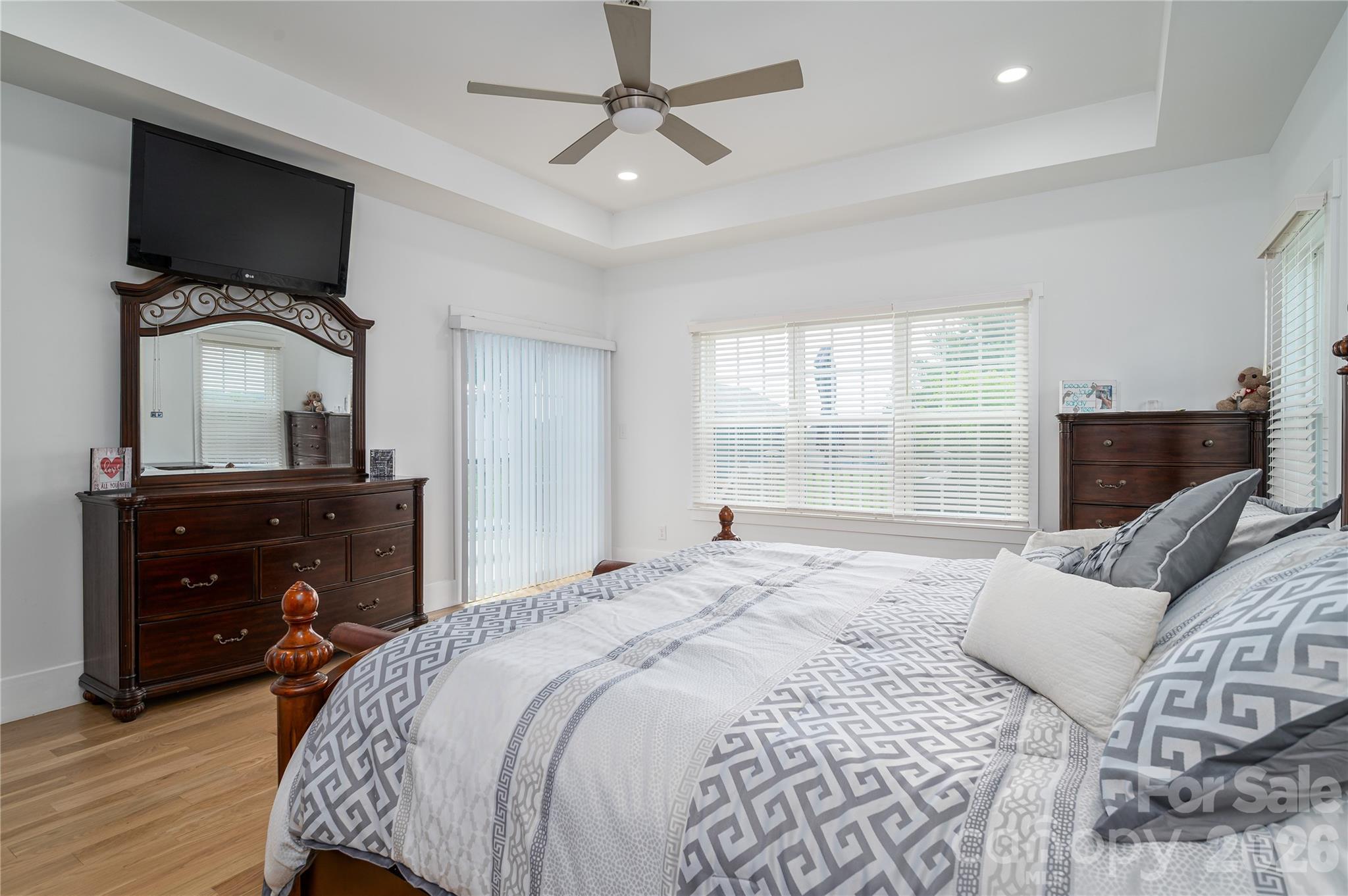 Primary Bedroom with access to back deck - 2725 Eagle Drive, Lincolnton