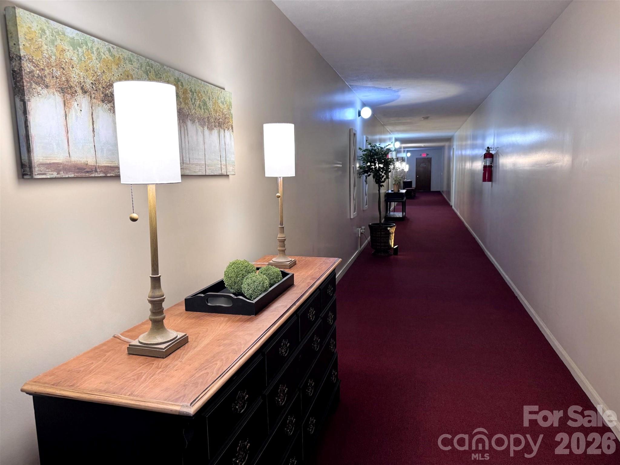 Building interior hallway - 427 6th Avenue W, Hendersonville