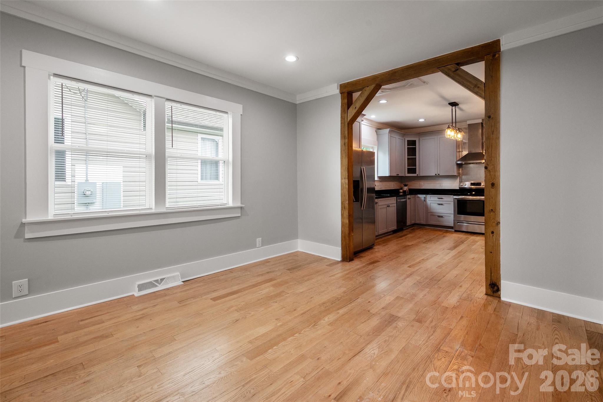 Custom beams in the dining room - 174 Tournament Drive SW, Concord