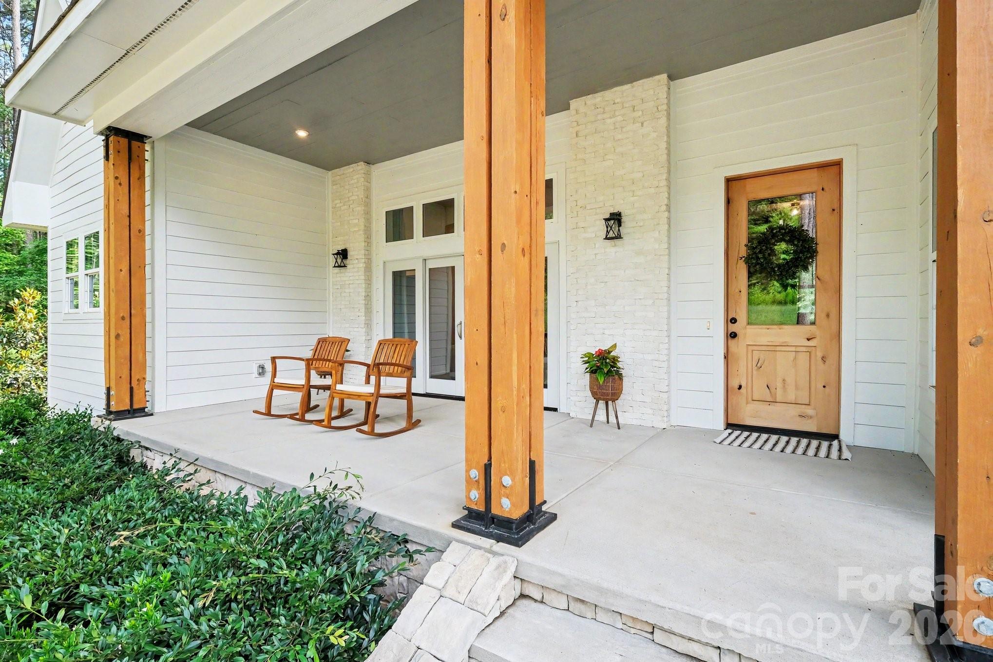 Inviting covered front entry porch - 3401 Sherman Drive, Lancaster