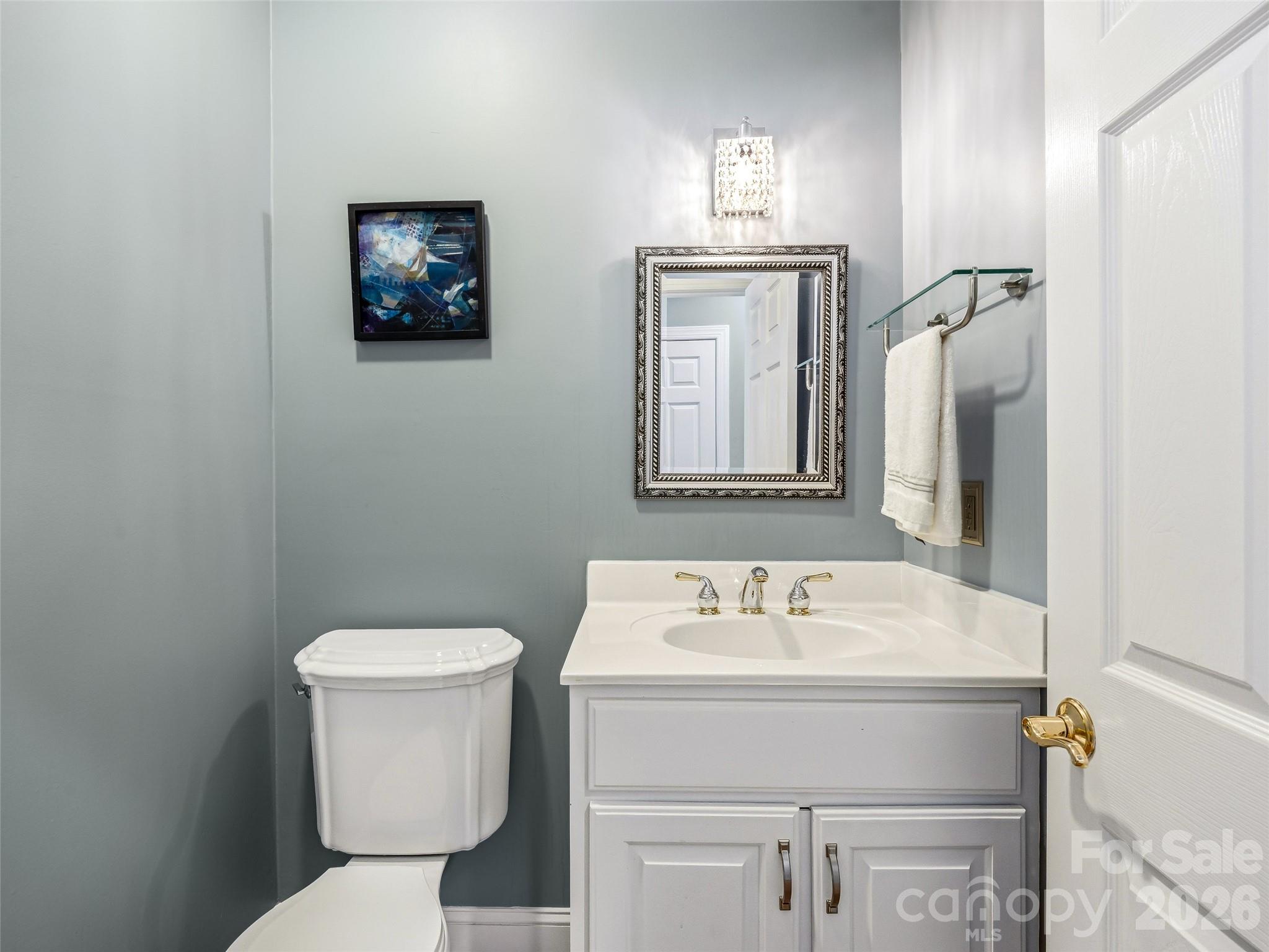 1/2 bath main level - 243 Poplar Lane, Pisgah Forest