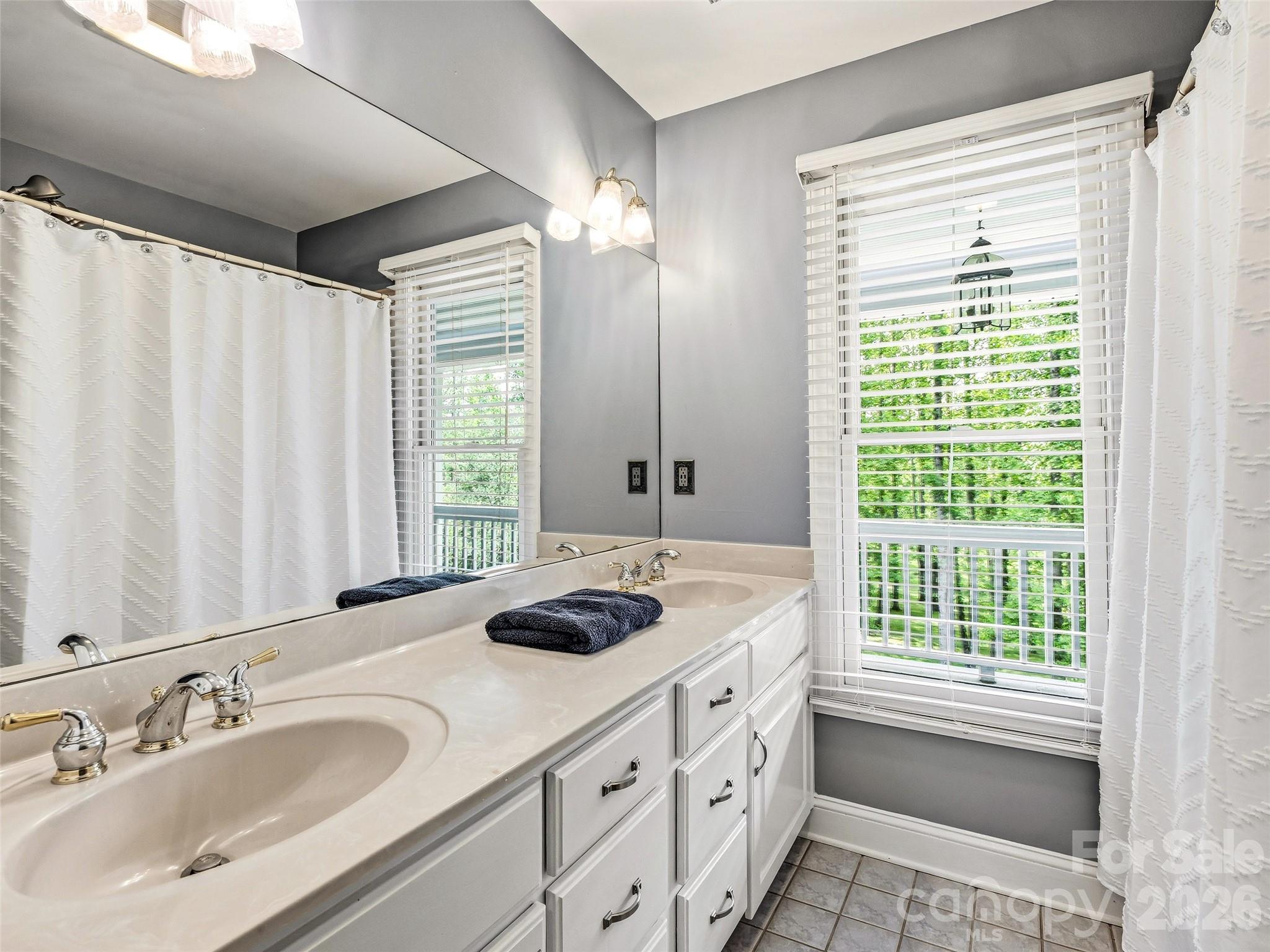 Full bath upper level there are 3 on this level - 243 Poplar Lane, Pisgah Forest