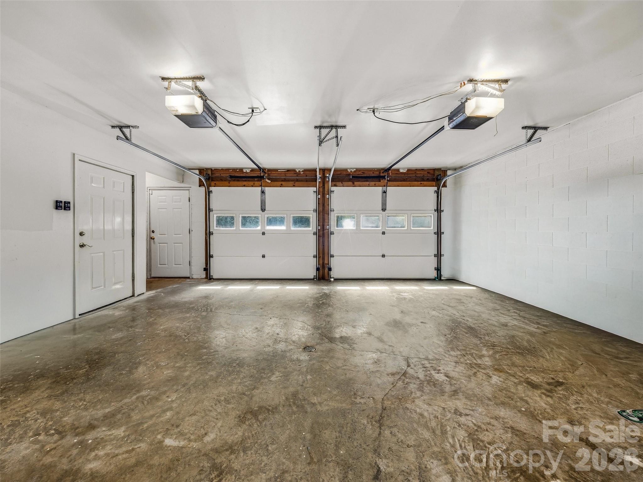large garage in basement - 243 Poplar Lane, Pisgah Forest