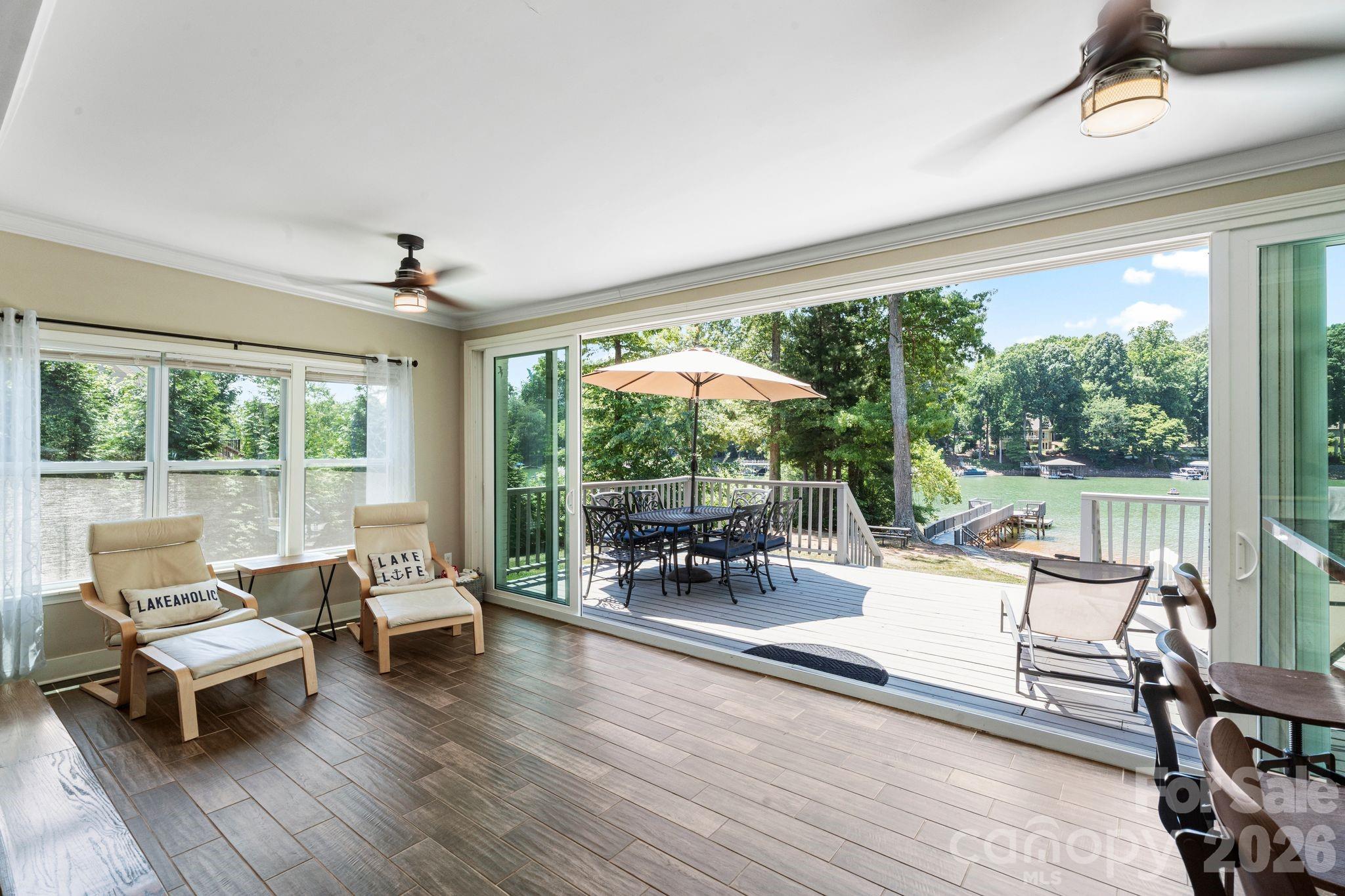 Great spot for conversation or morning coffee - 383 Sundown Road, Mooresville