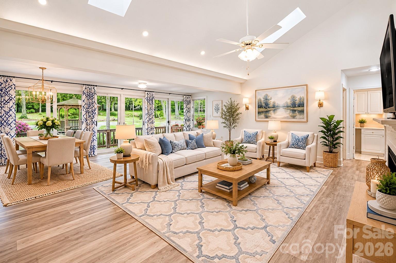 Staged Living room - 104 Willowbrook Drive, Thomasville