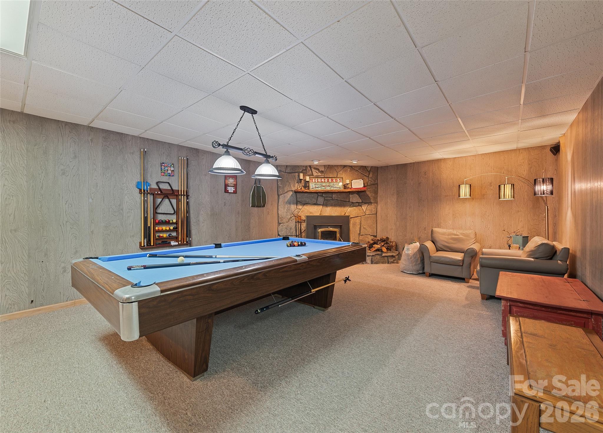 Entertainment Area Lower Level - 400 Sunset Heights, Canton