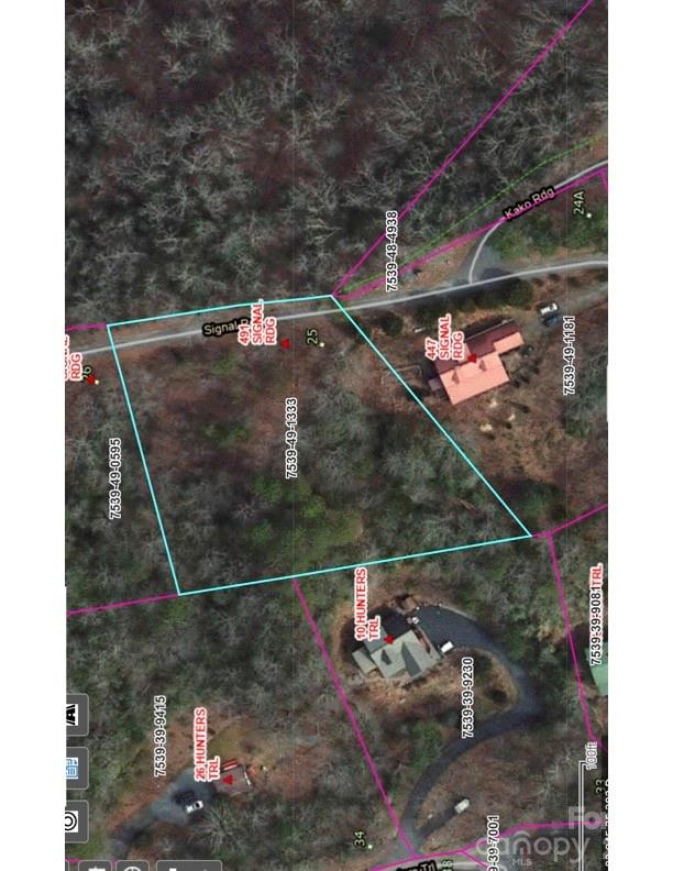 Aerial Map - 491 Signal Ridge Road, Sylva