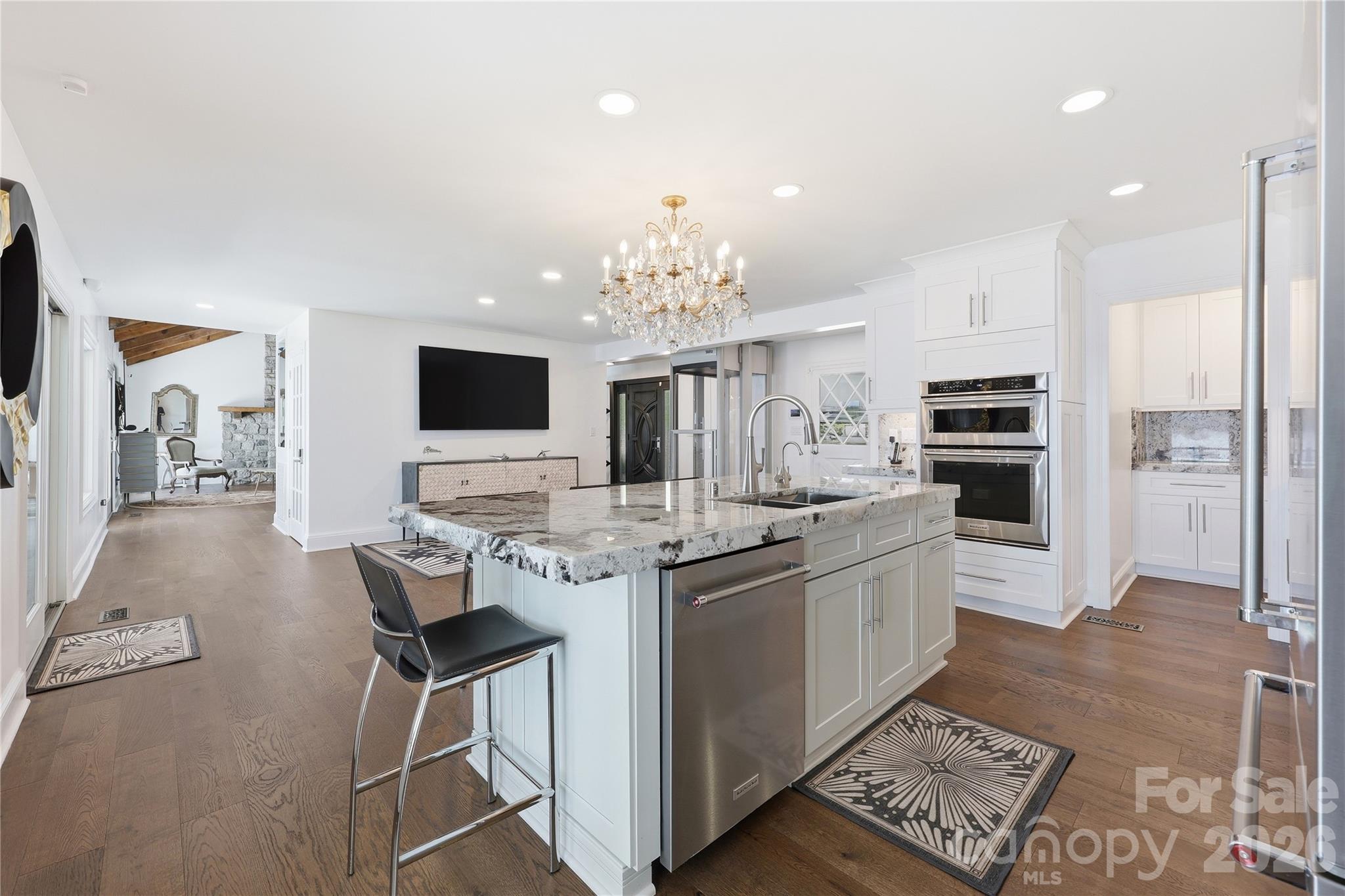 View of kitchen leading to great room - 420 Skysail Road, Salisbury