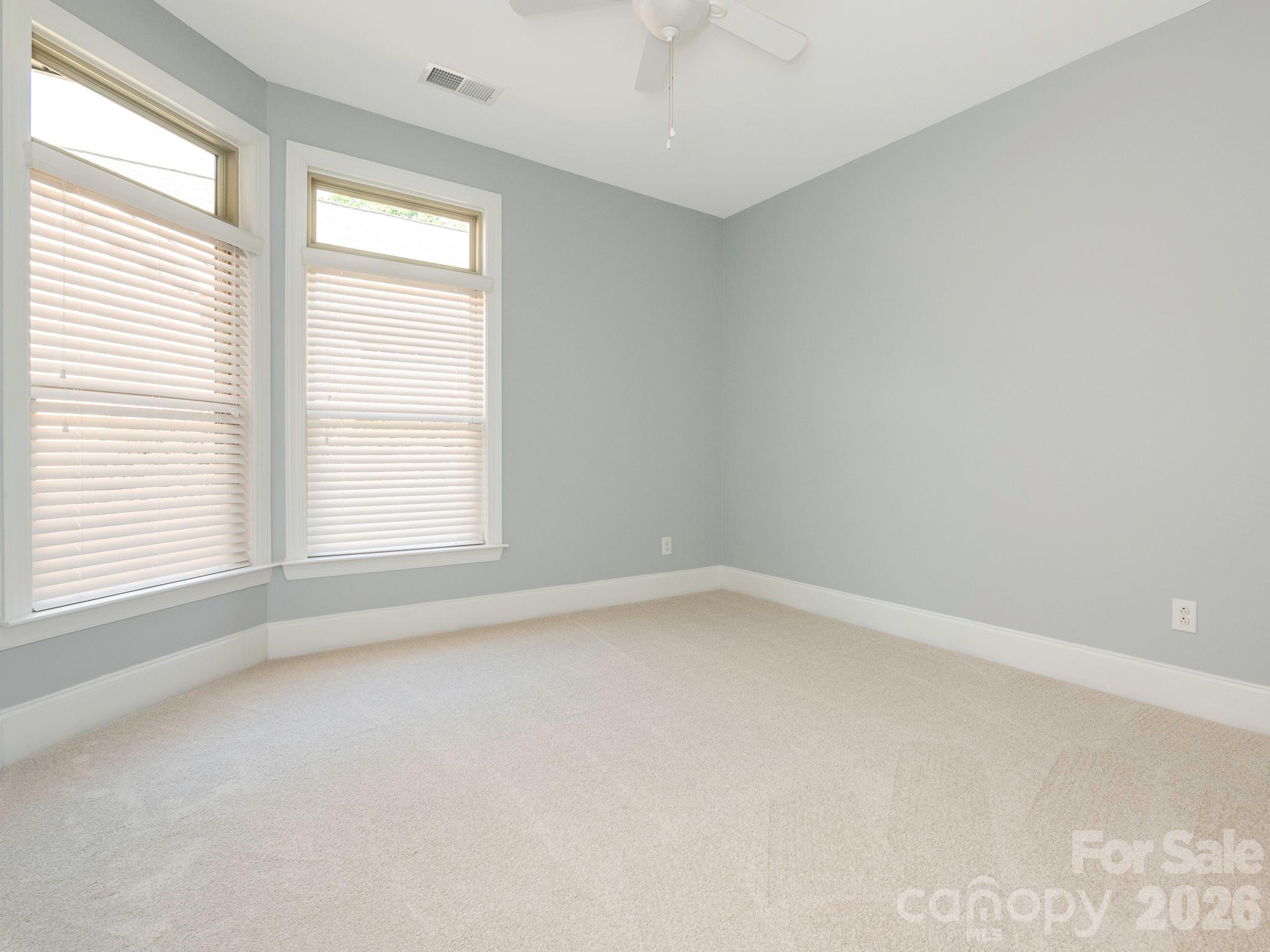 Second bedroom with ceiling fan and also brand new carpet - 4534 Ideal Way, Harrisburg