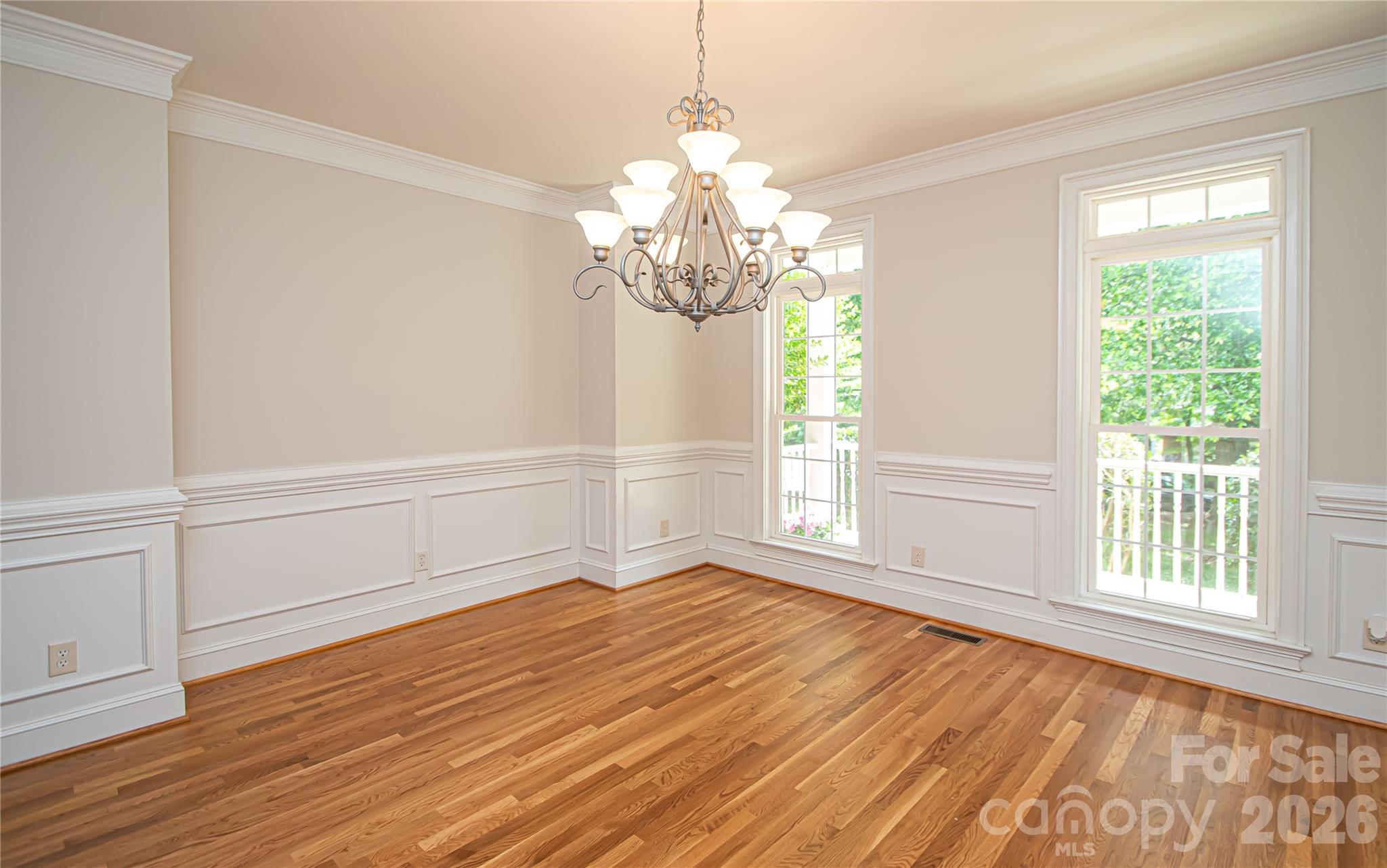 Very spacious dinning room large enough for 10-12 chairs. - 1015 Estate Lane, Matthews