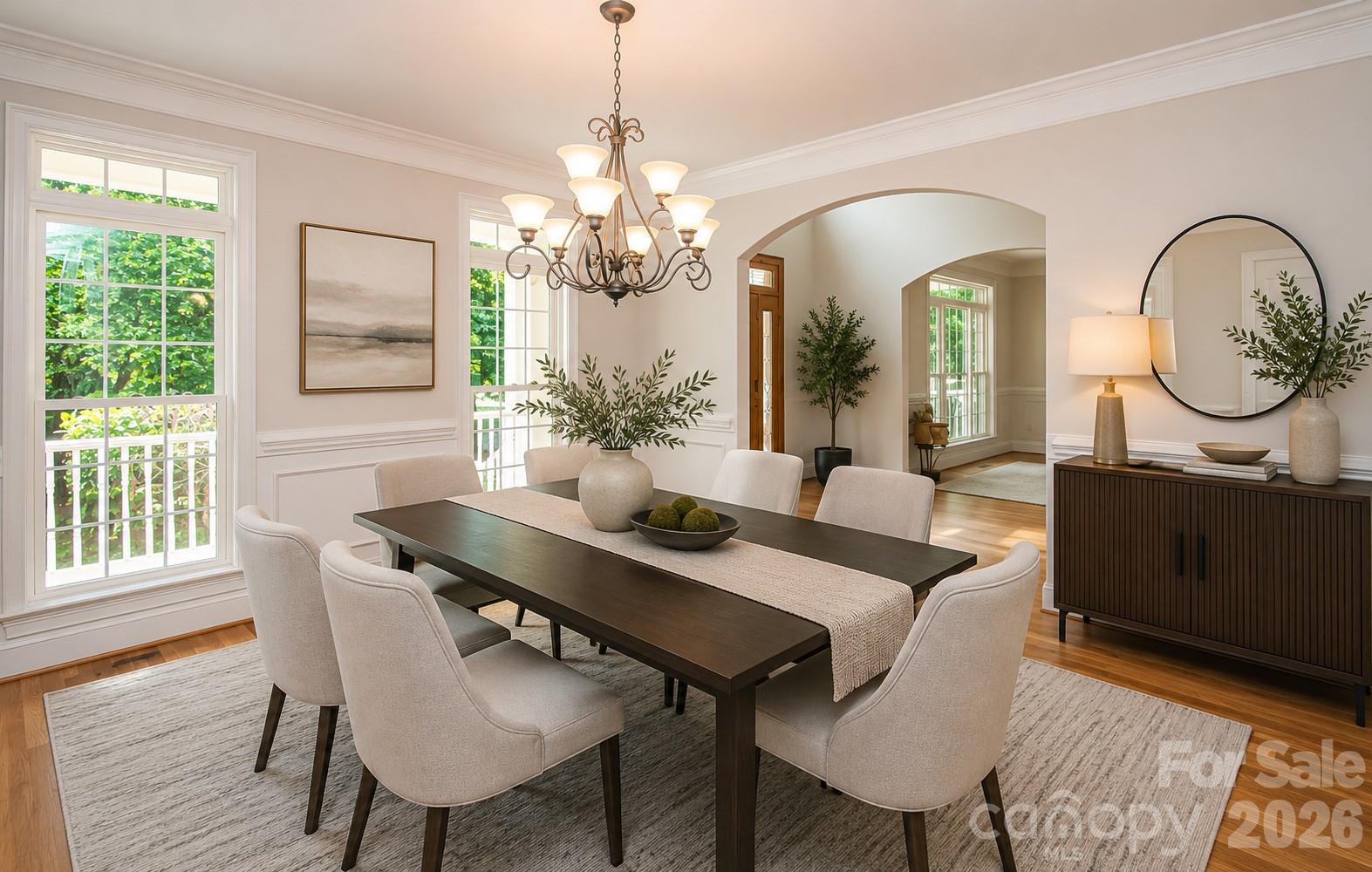 This is how the dinning room could look like decorated. - 1015 Estate Lane, Matthews