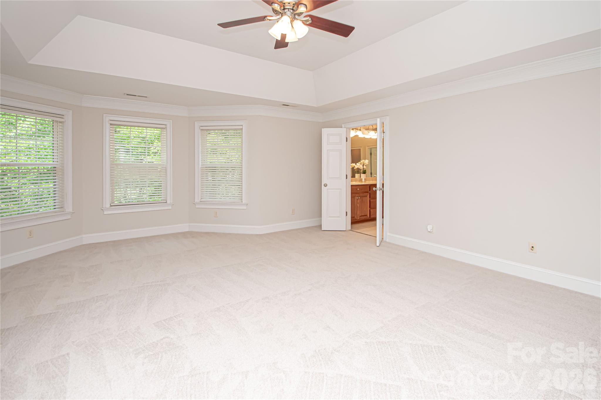 New good quality neutral color carpet throughout the entire upper level. - 1015 Estate Lane, Matthews