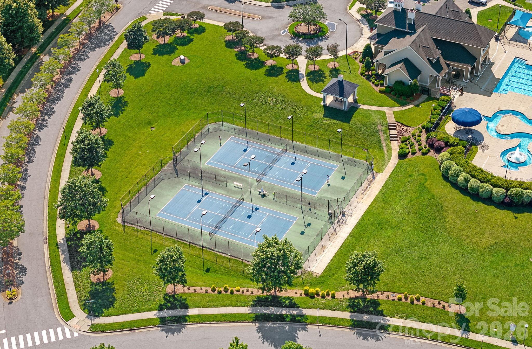 Community Tennis Courts - 10654 Rippling Stream Drive NW, Concord