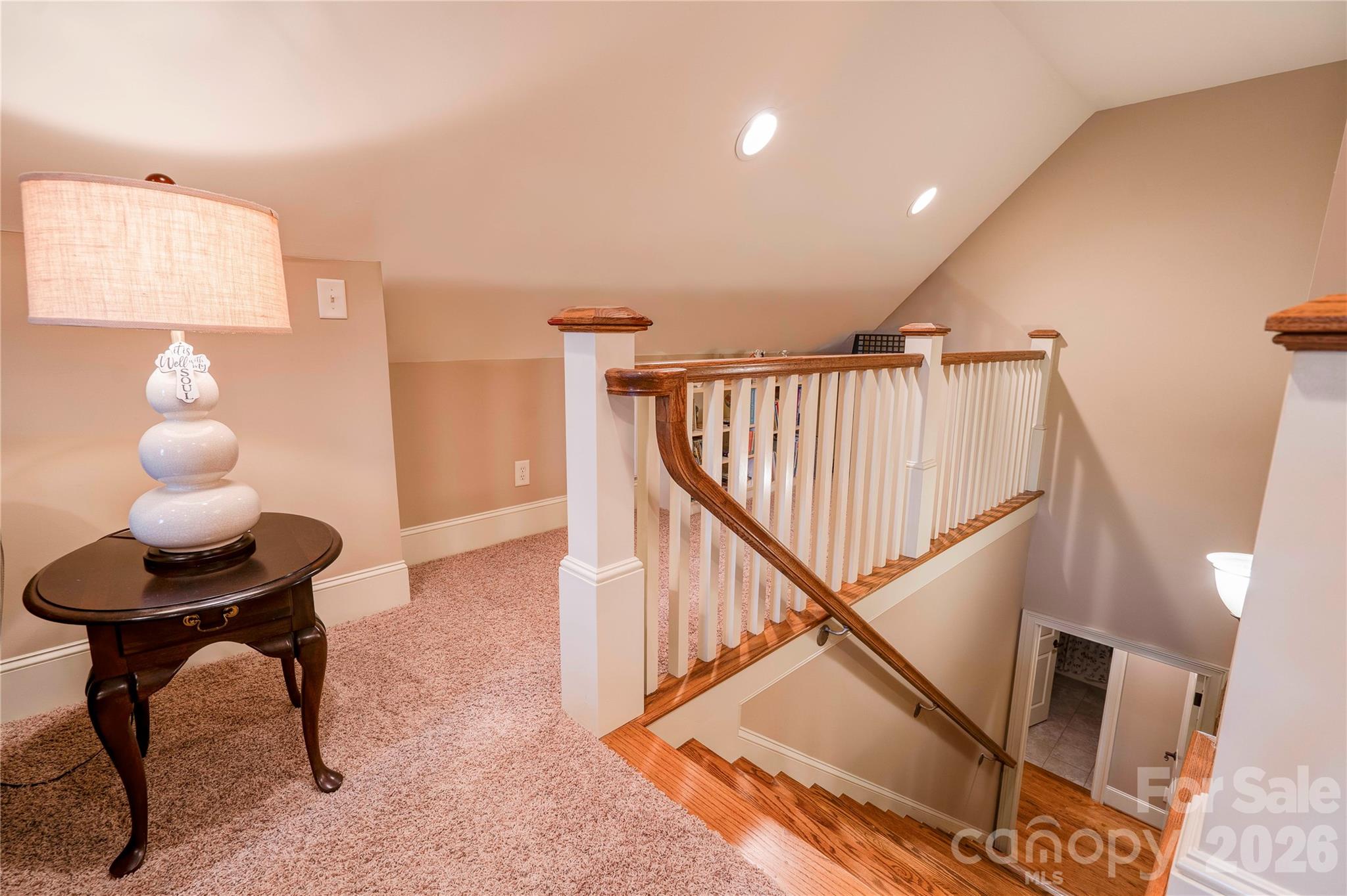 Stairs to Bedroom 3/Bonus Room - 121 Blakemore Drive, Shelby