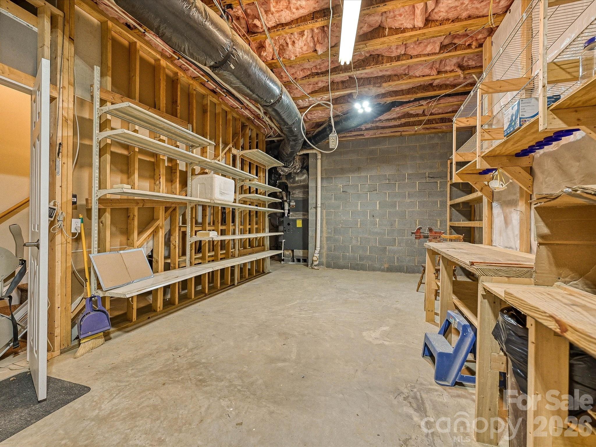 Basement workshop/storage area - 152 Lighthouse Road, Mount Holly