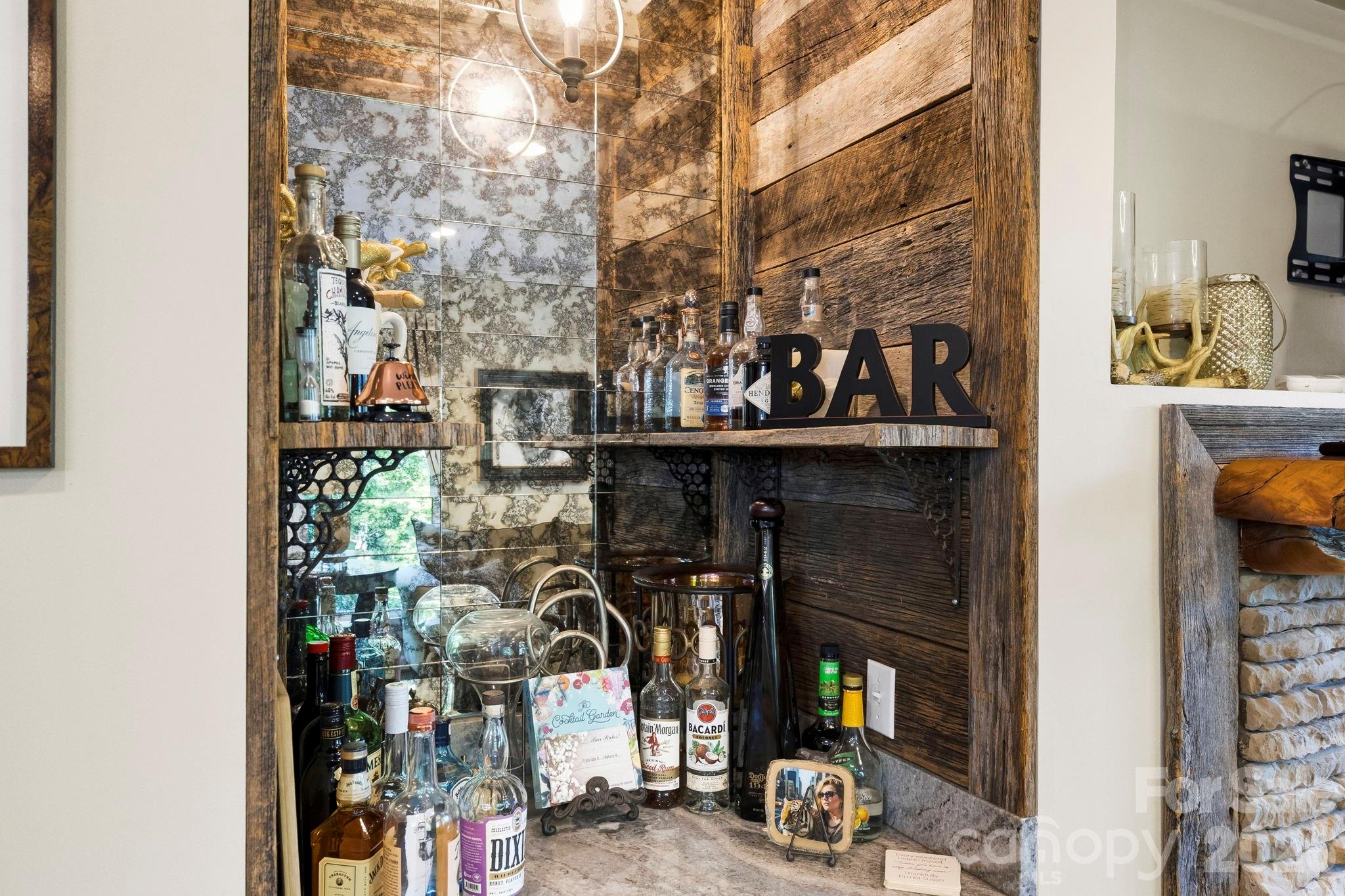 Built-In Bar Area - 30 Lower Tanglewood Road E, Lake Toxaway