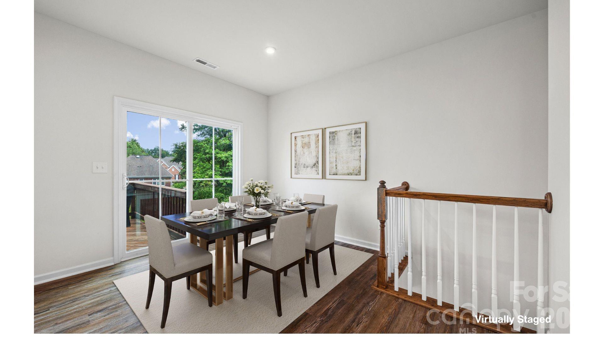 Dining area virtually staged - 2605 Grantham Place Drive, Fort Mill