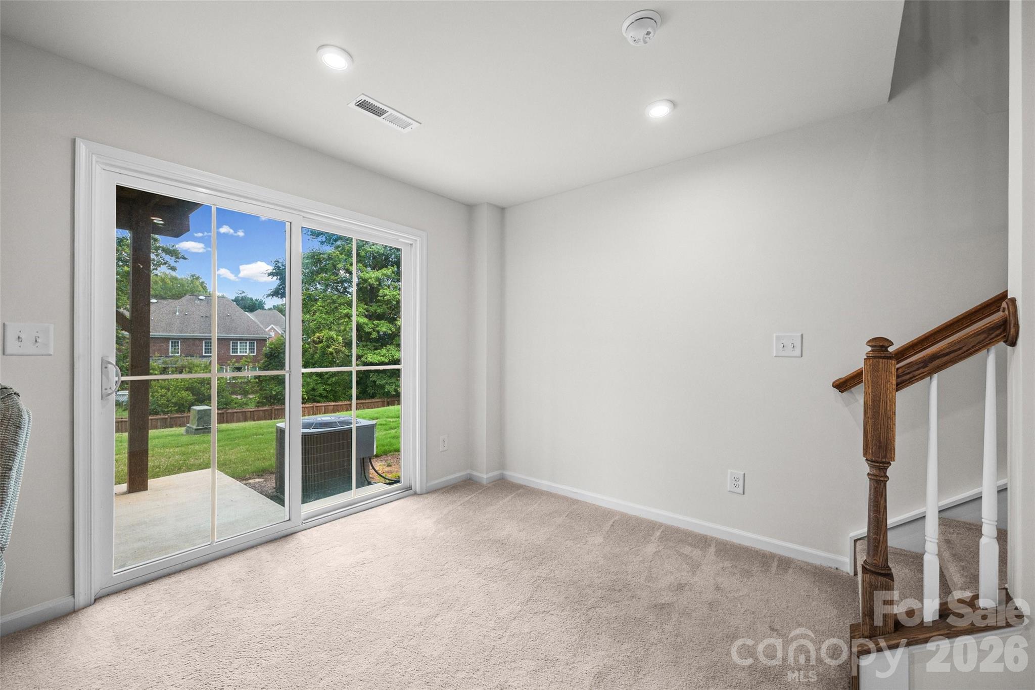 flex room opens up to patio - 2605 Grantham Place Drive, Fort Mill