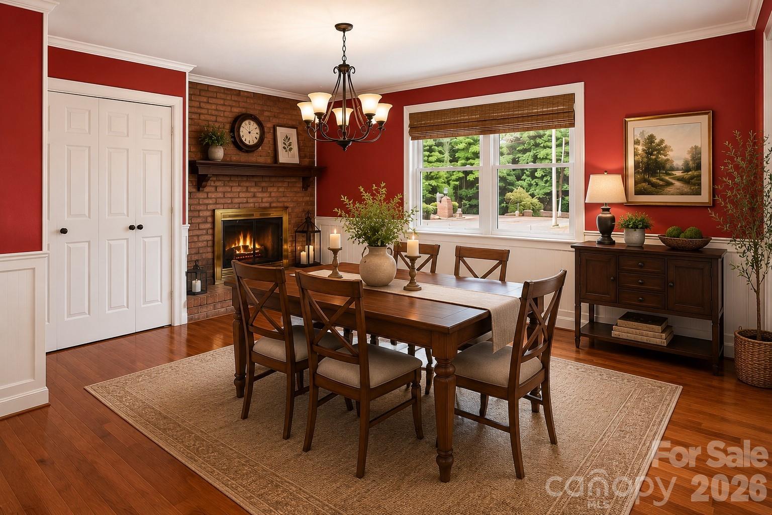 Virtual Staged Dining Room - 5305 Icard Ridge Road, Hickory