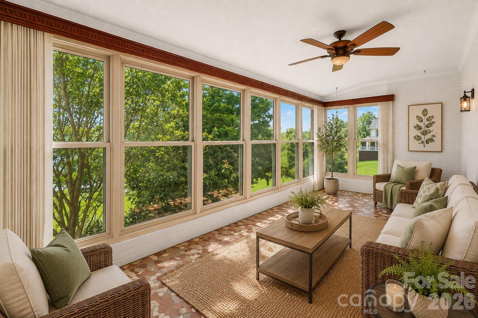 Virtual Staged Sunroom - 5305 Icard Ridge Road, Hickory
