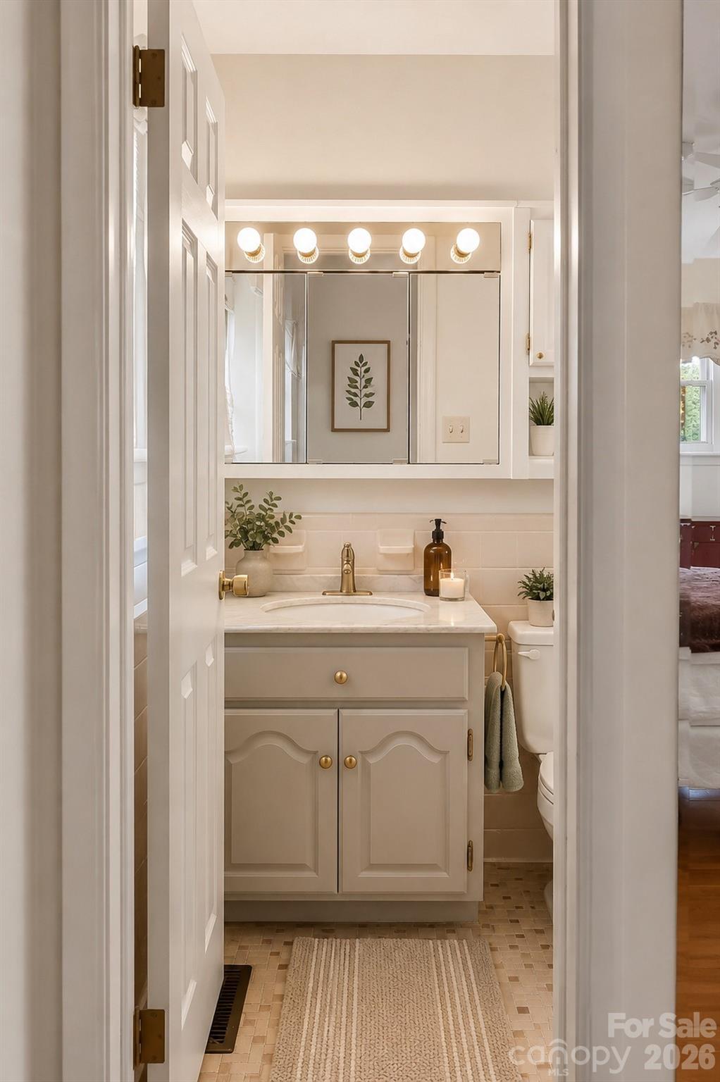 Virtual Staged Primary Bath Entry - 5305 Icard Ridge Road, Hickory