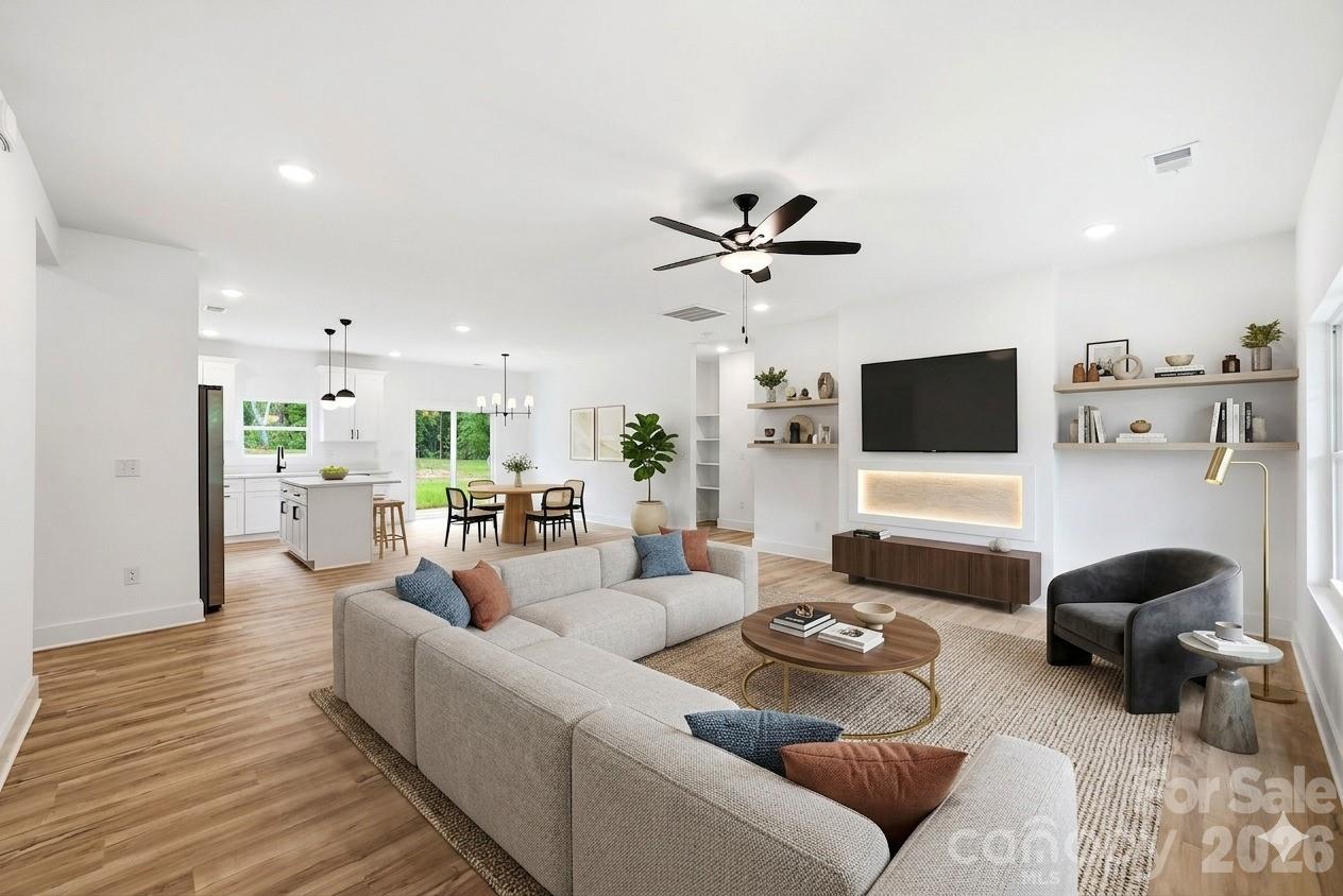 Virtual Staging/ Living room - 3272 Fairview Drive, Gastonia