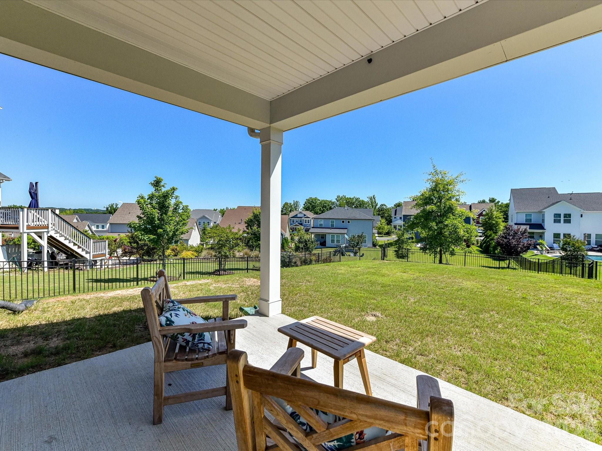 Covered Rear Patio. Fenced Backyard - 6203 Six String Court, Fort Mill