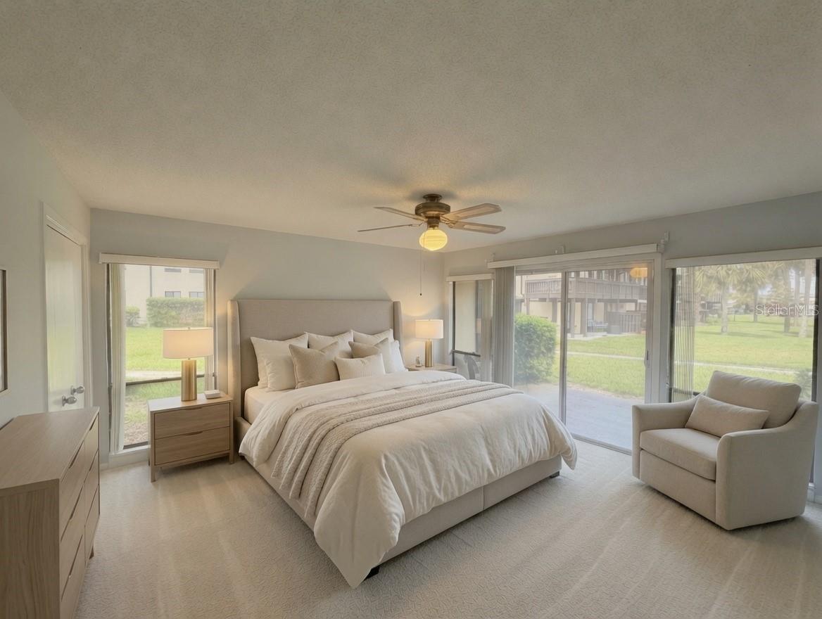 Primary Bedroom Virtual - 56 CLUB HOUSE DR #101, PALM COAST