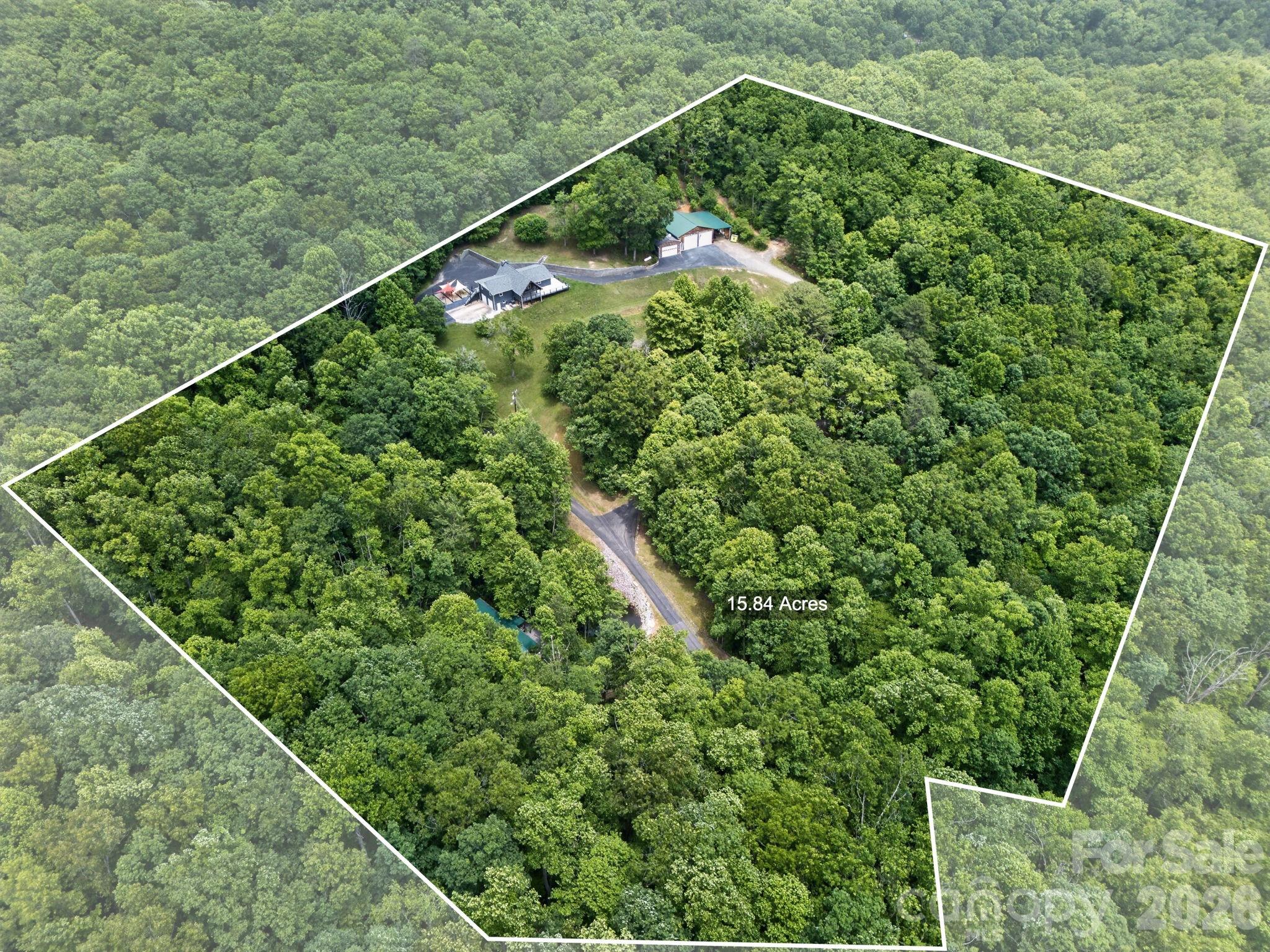 Approximate lot lines - 97 Whippoorwill Lane, Fairview