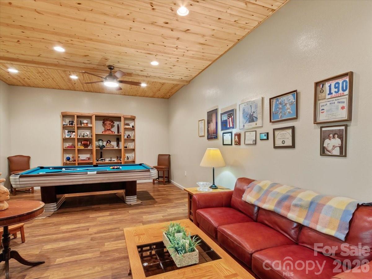 Billiard room in basement - 750 Barebridge Drive, Burnsville