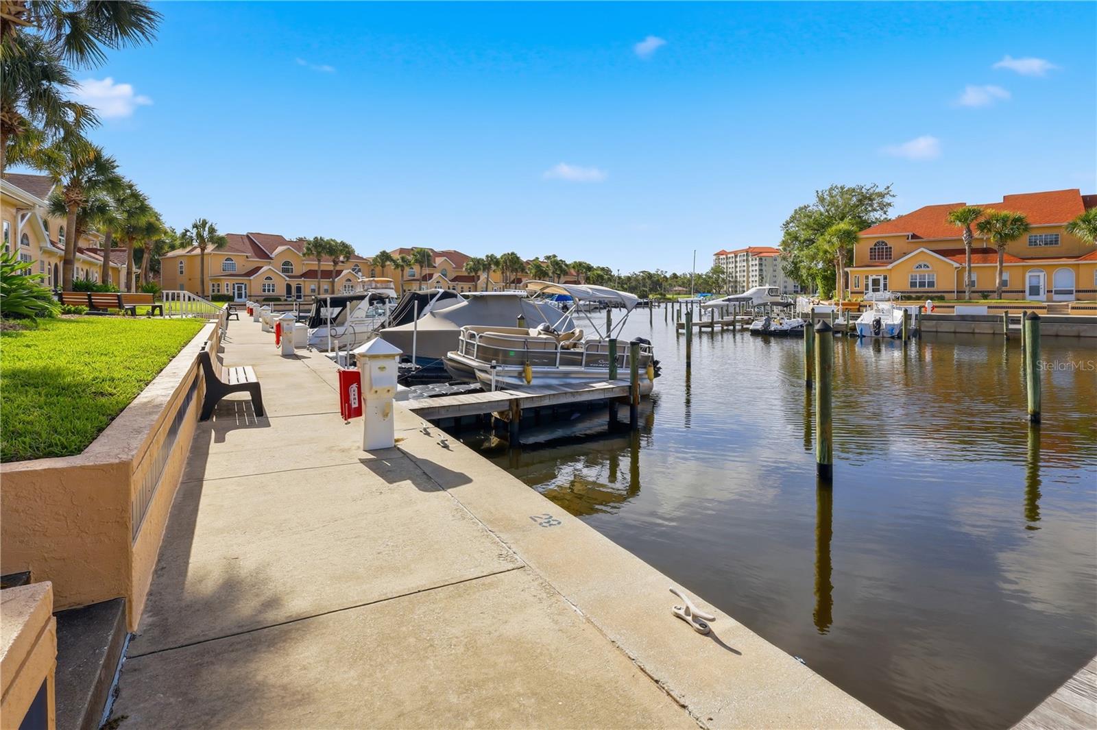 Beautiful marina with electric and water - 44 CAPTAINS WALK, PALM COAST