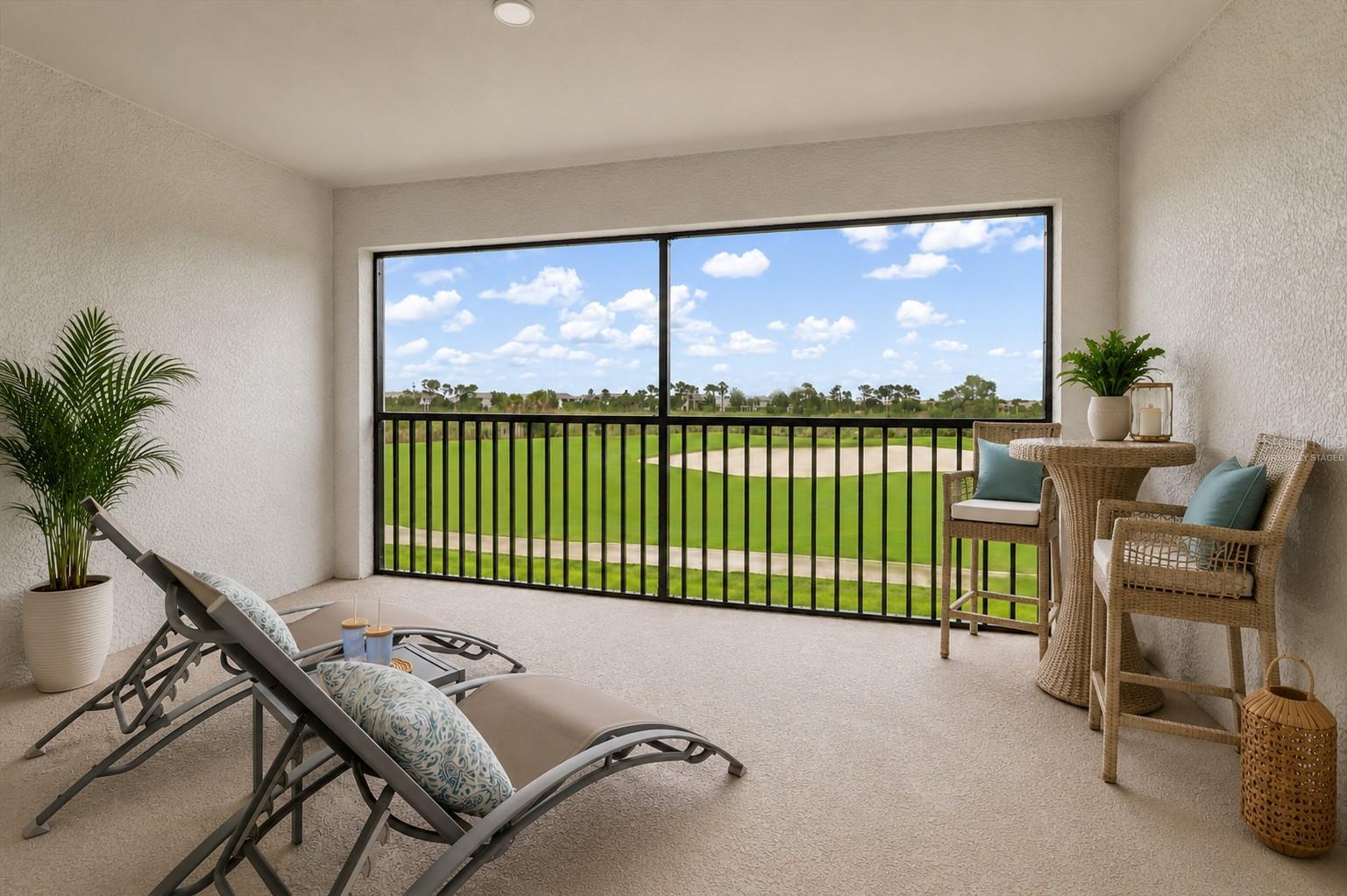 Virtually Staged Rear Lanai - 12550 GALAPAGOS CT #208, VENICE