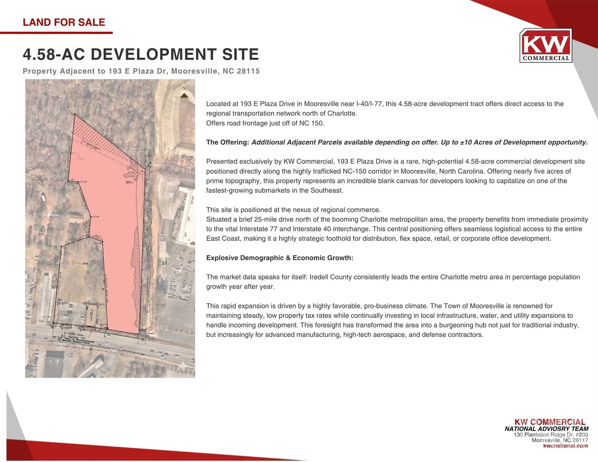 Unimproved Commercial at 00 E Plaza Drive, Mooresville, photo 2 of 3