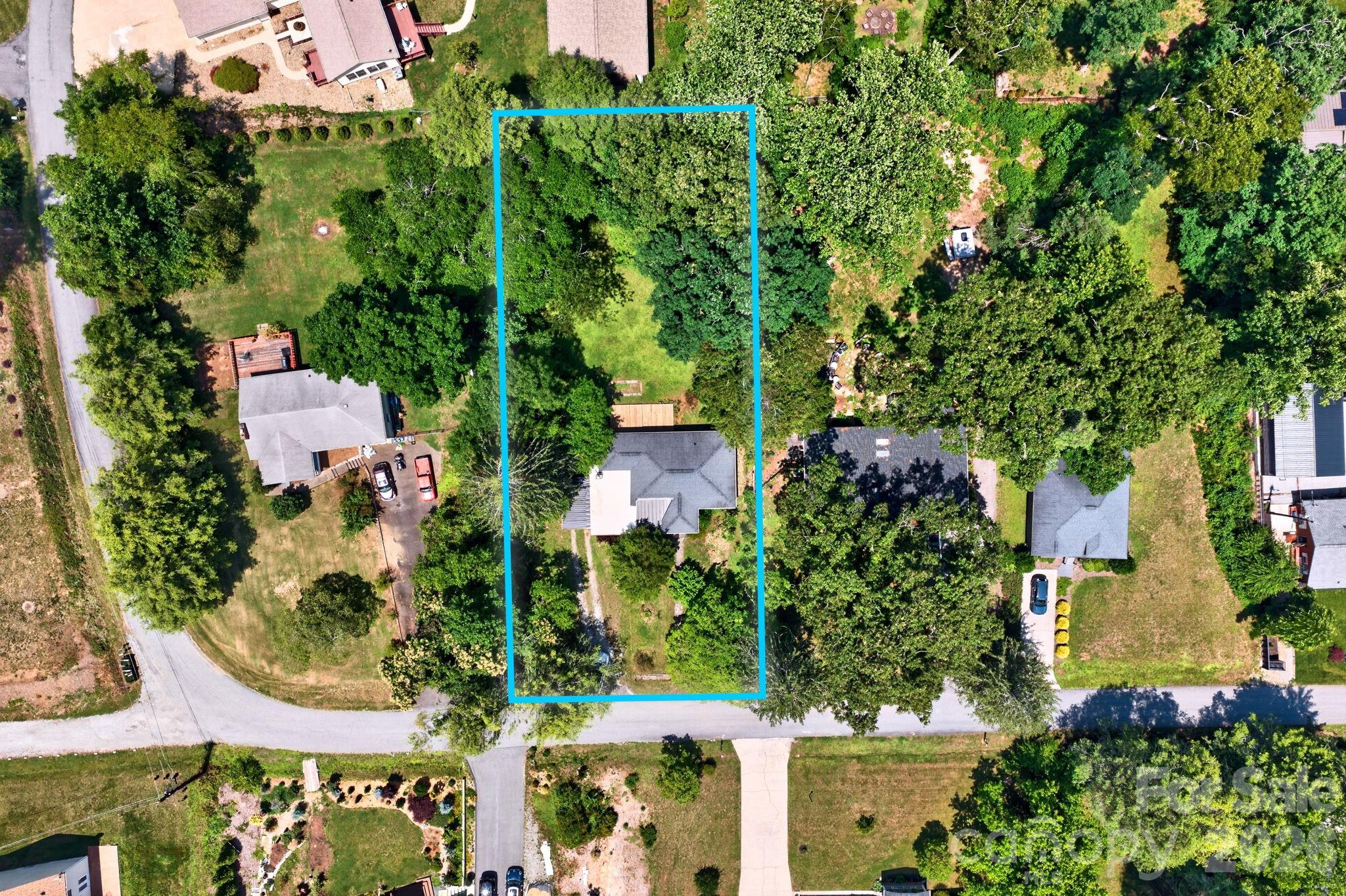 Aerial View - 411 Hillcrest Circle, Hendersonville