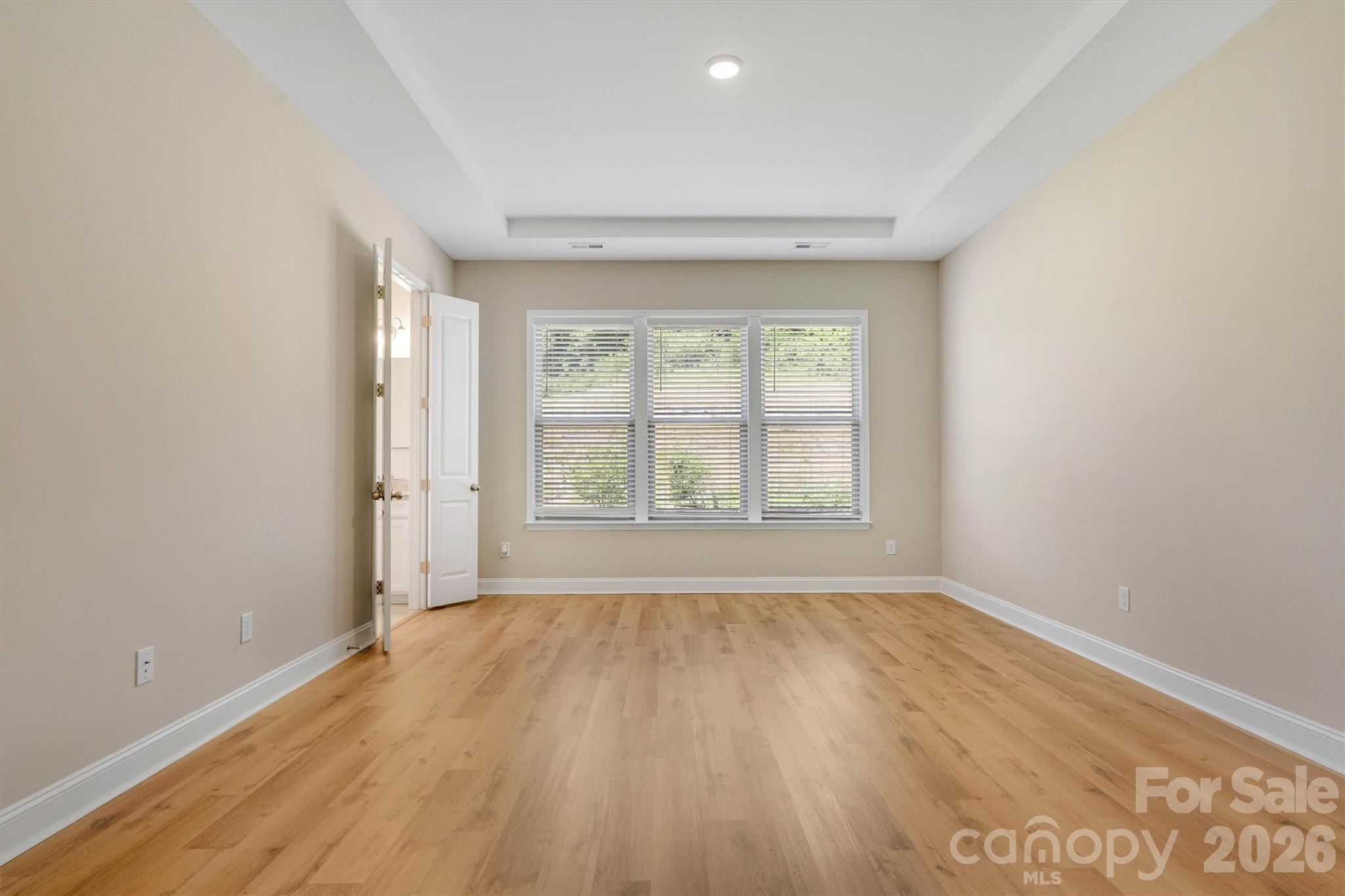Generously Sized Primary Suite Overlooks Wooded Rear Yard not other Homes - 8091 Woodline Lane, Denver