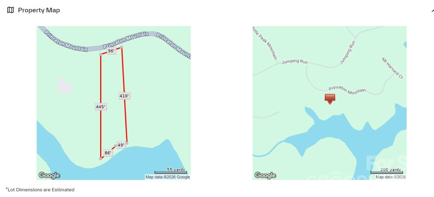 Lot measurements - 2134 Princeton Mountain Mountain, Connelly Springs