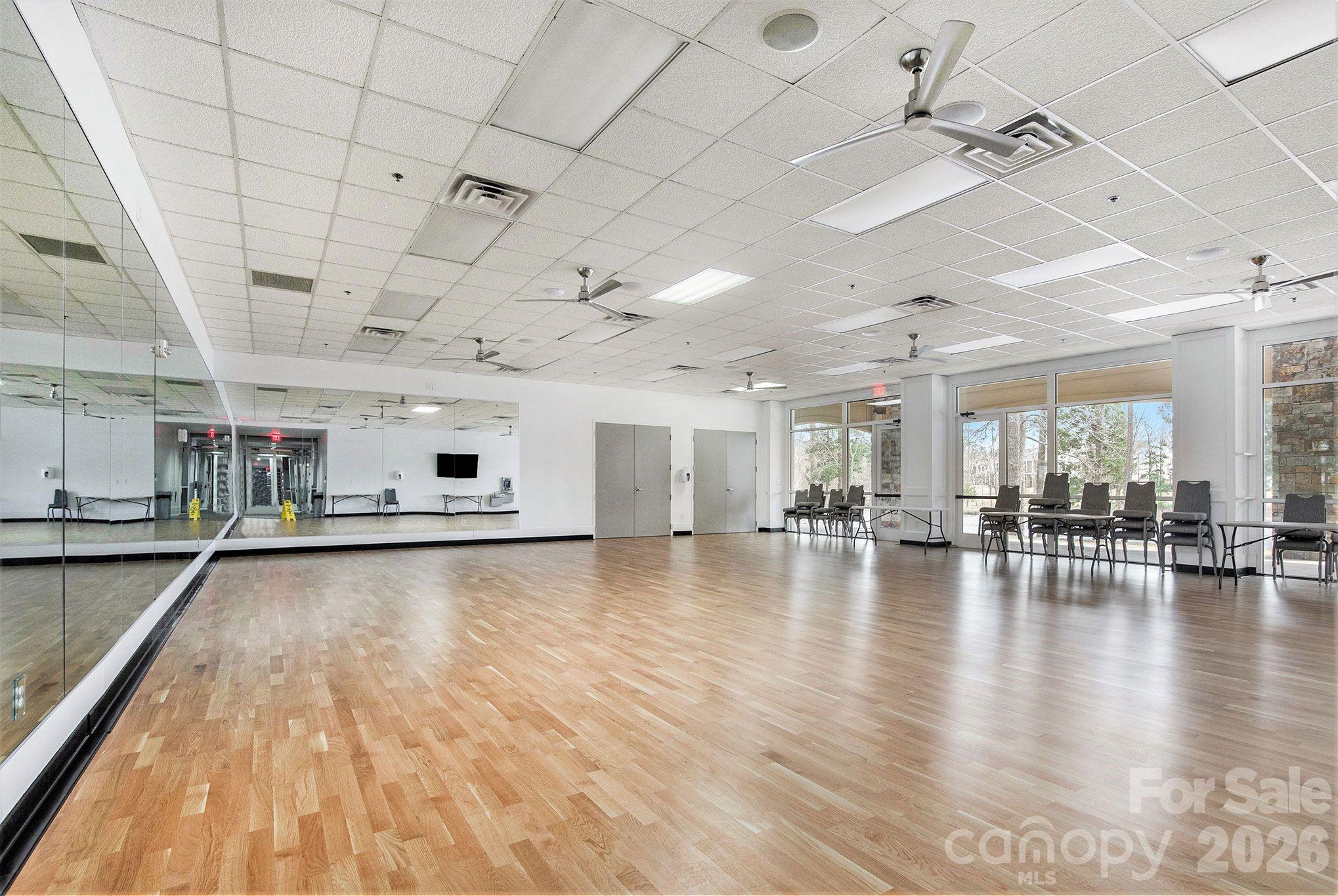 The Lake House studio overlooks Bowers Pond and is a perfect setting for yoga and fitness classes - 3016 Chipper Court, Indian Land