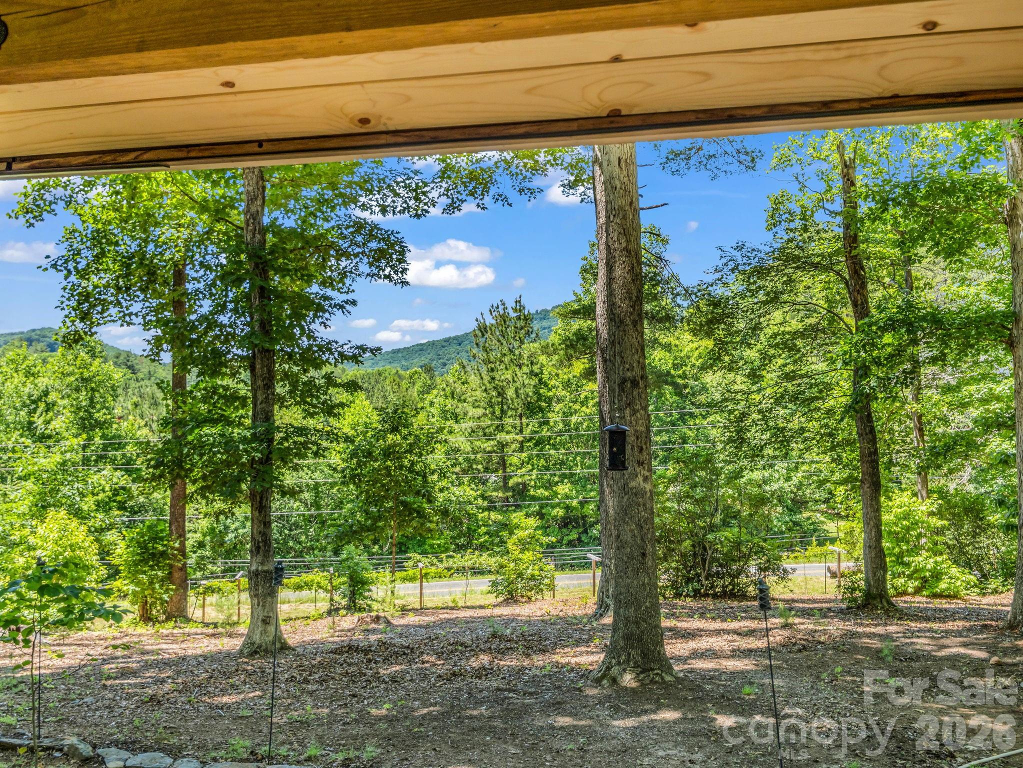 Beautiful views from your front porch and or living area on main - really open up in the winter too! - 670 Cedar Creek Road, Lake Lure