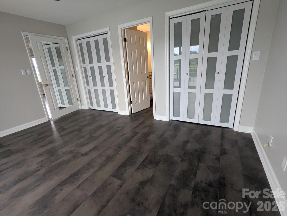 Double closets in the primary bedroom. New flooring and paint. - 100 Northshore Court, Cherryville