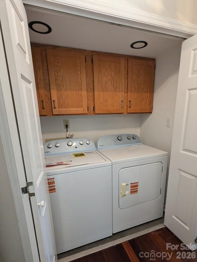 Inside laundry with new washer and dryer. - 100 Northshore Court, Cherryville